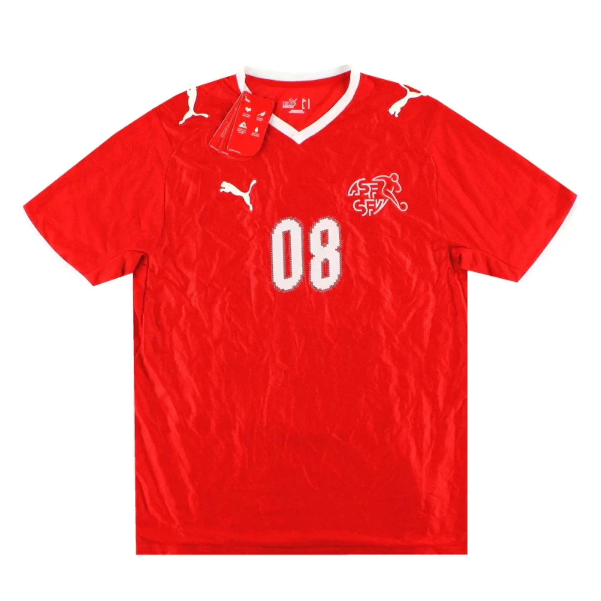 2008-10 Switzerland Puma Home Shirt #08 *w/tags* M - Switzerland / w/tags 
