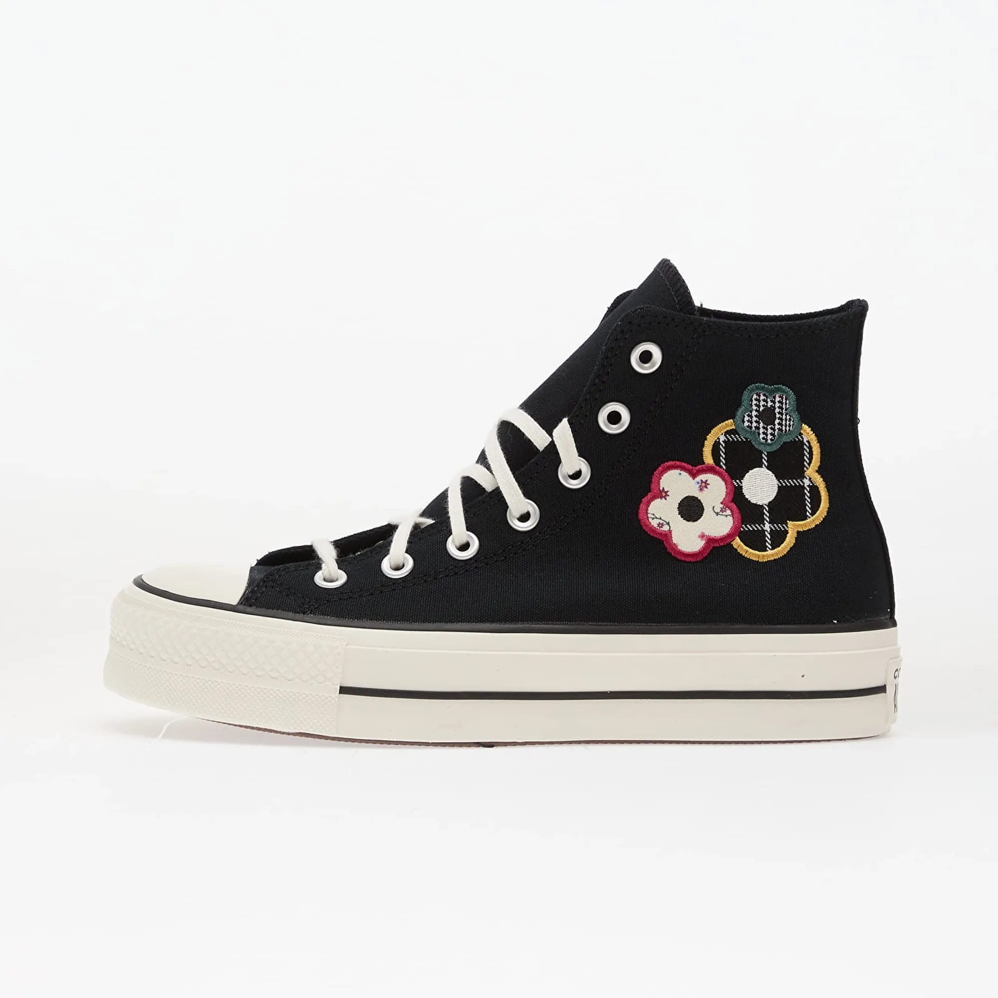 Sneakers Converse Chuck Taylor All Star Lift Platform Floral Patchwork Hi Black/ White/ Sunny Angle Eur 41