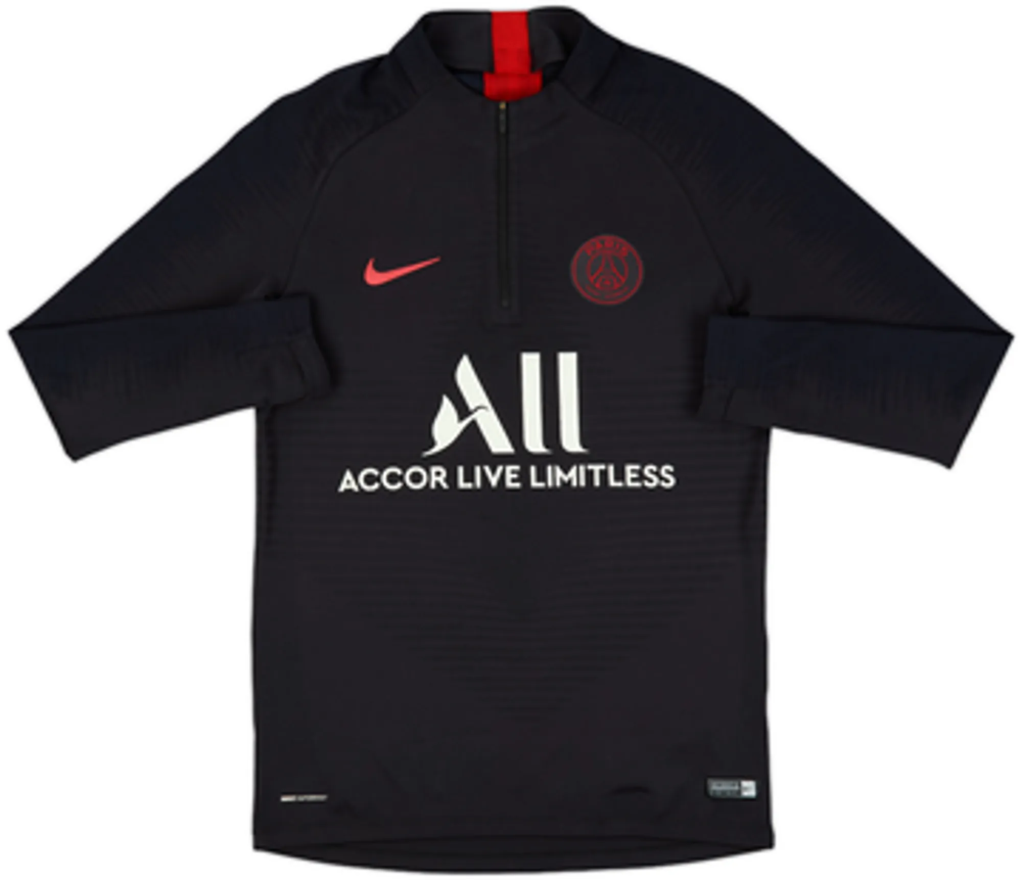2019-20 Paris Saint-Germain Nike Vaporknit 1/4 Zip Drill Top - 7/10 - (S)