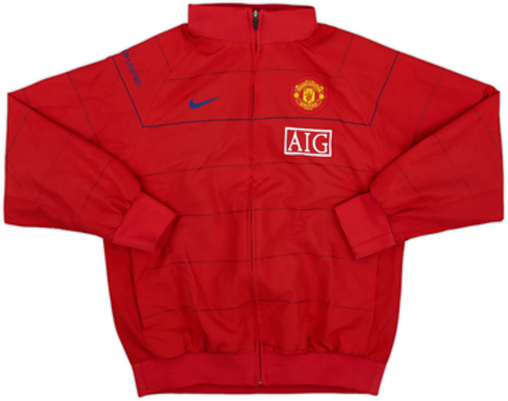 2008-09 Manchester United Nike Track Jacket - 8/10 - (L.Boys)