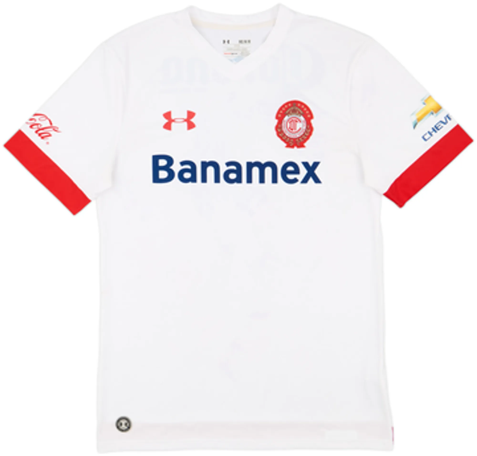 Under Armour Deportivo Toluca Mens SS Away Shirt 2015/16