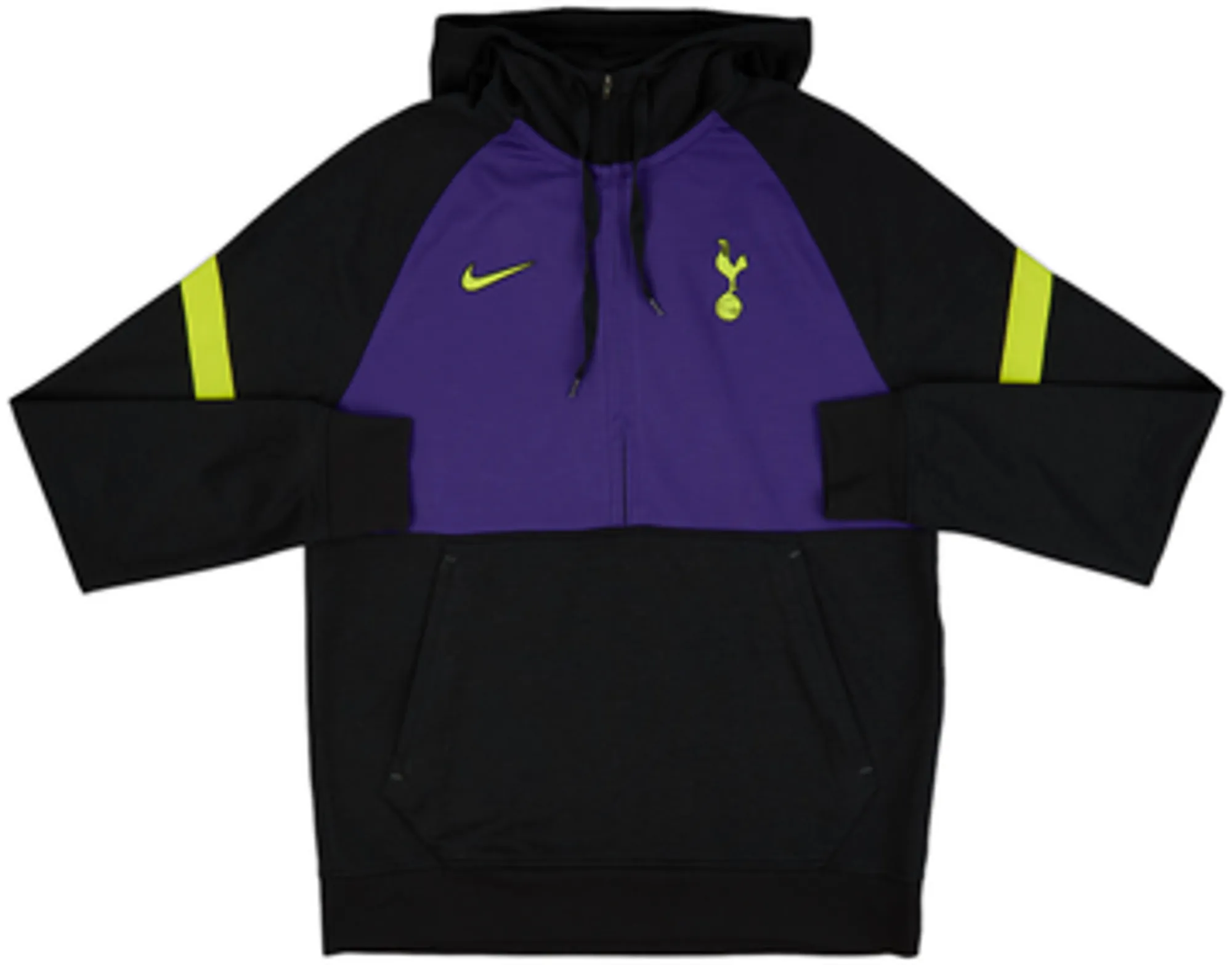 2021-22 Tottenham Nike 1/2 Zip Hooded Sweat Top - 8/10 - (M)