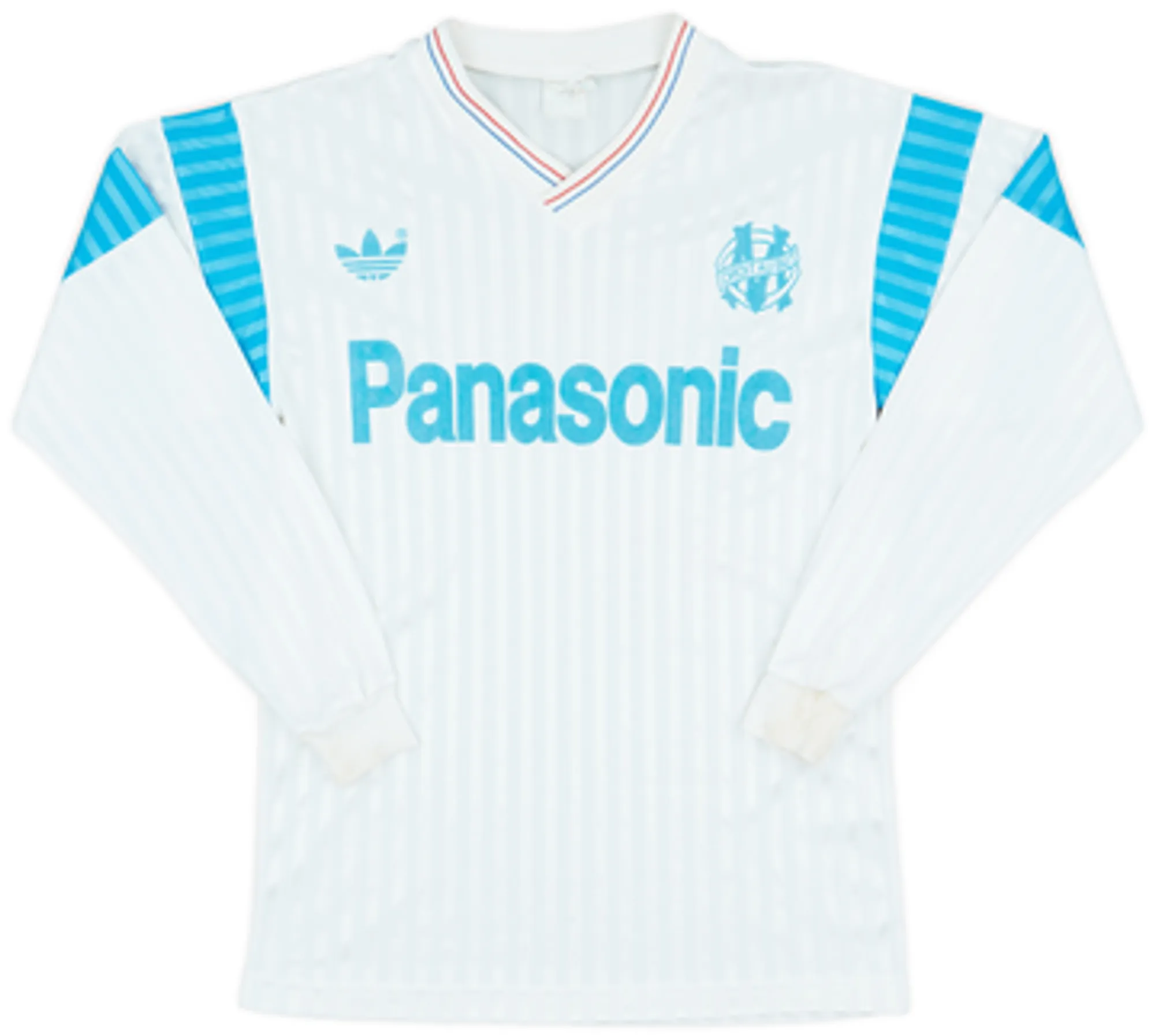 adidas Marseille Mens LS Home Shirt 1990/91