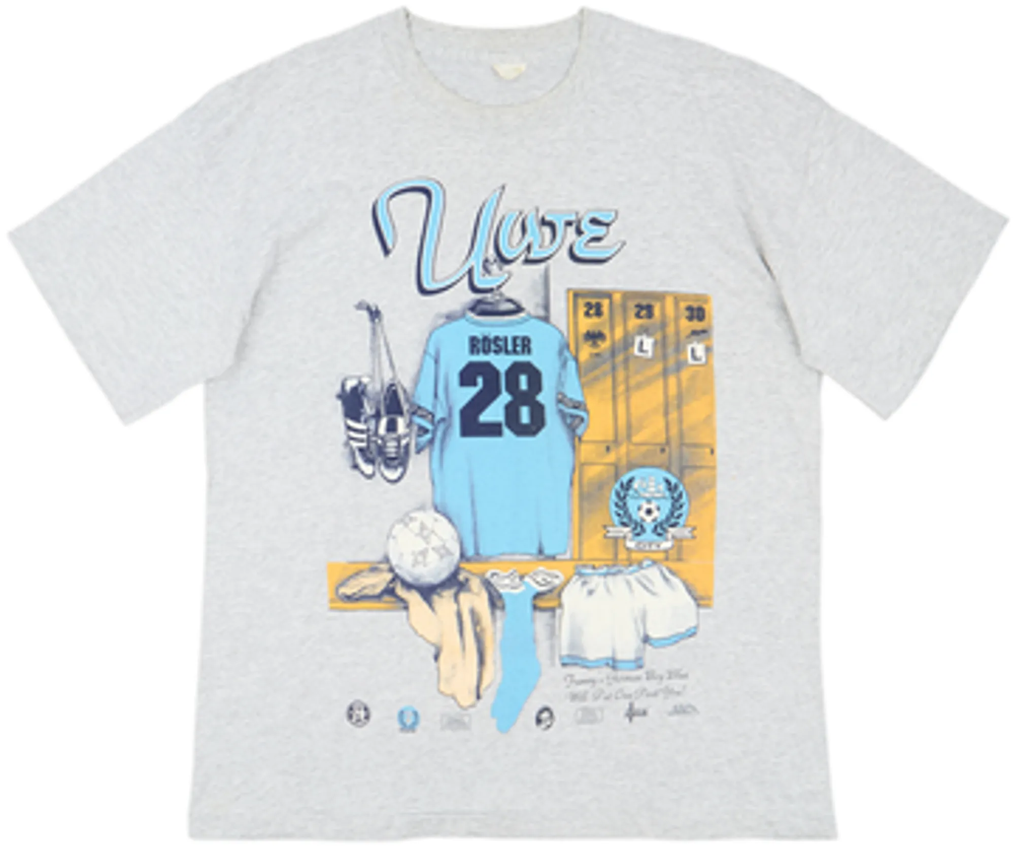 1990s Manchester City Graphic Tee - 10/10 - (XL)