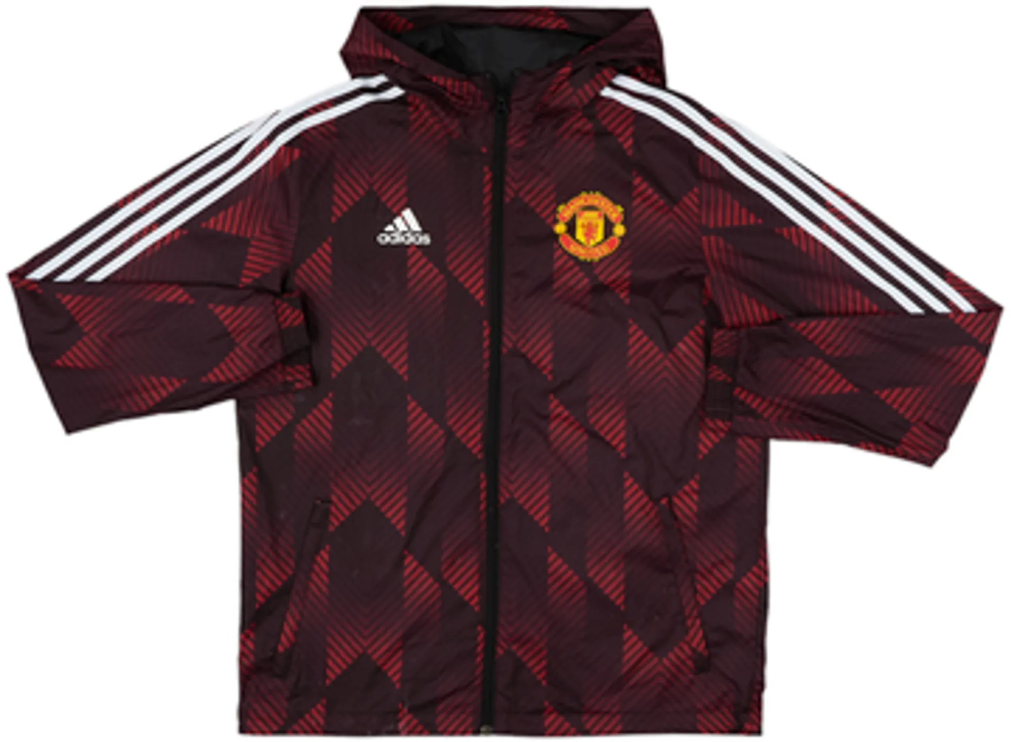 2022-23 Manchester United adidas Hooded Rain Jacket - 7/10 - (M)