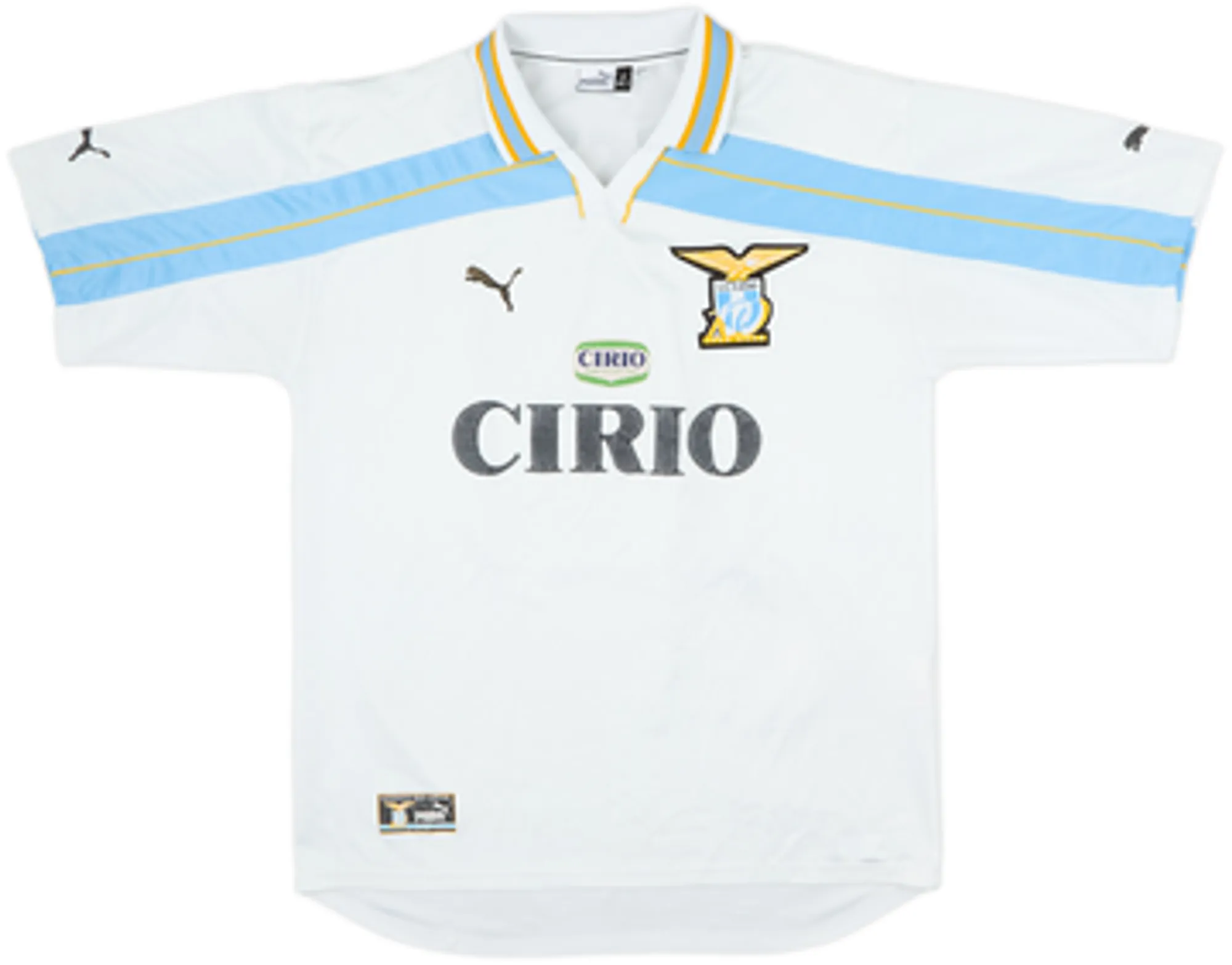 Puma Lazio Mens SS Home Shirt 1999/00