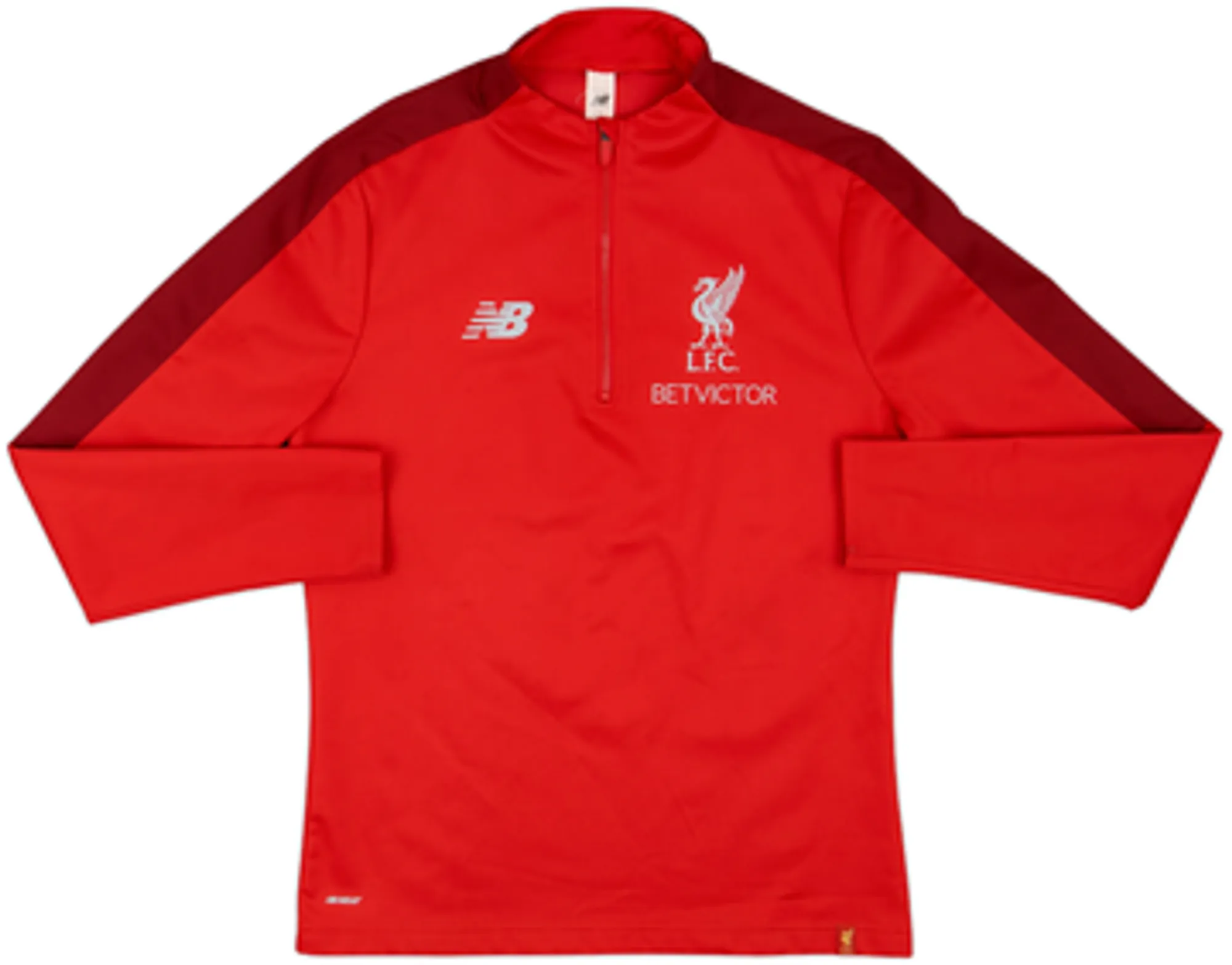 2019-20 Liverpool New Balance 1/4 Zip Drill Top - 8/10 - (S)