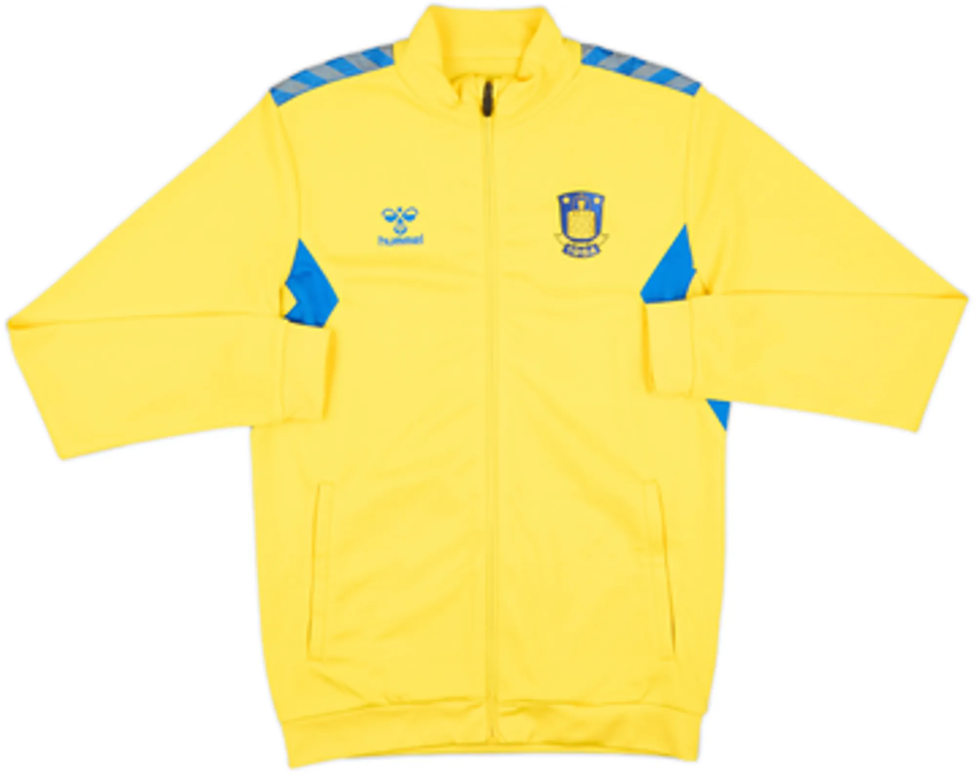 2023-24 Brondby Hummel Track Jacket - 8/10 - (L.Boys)