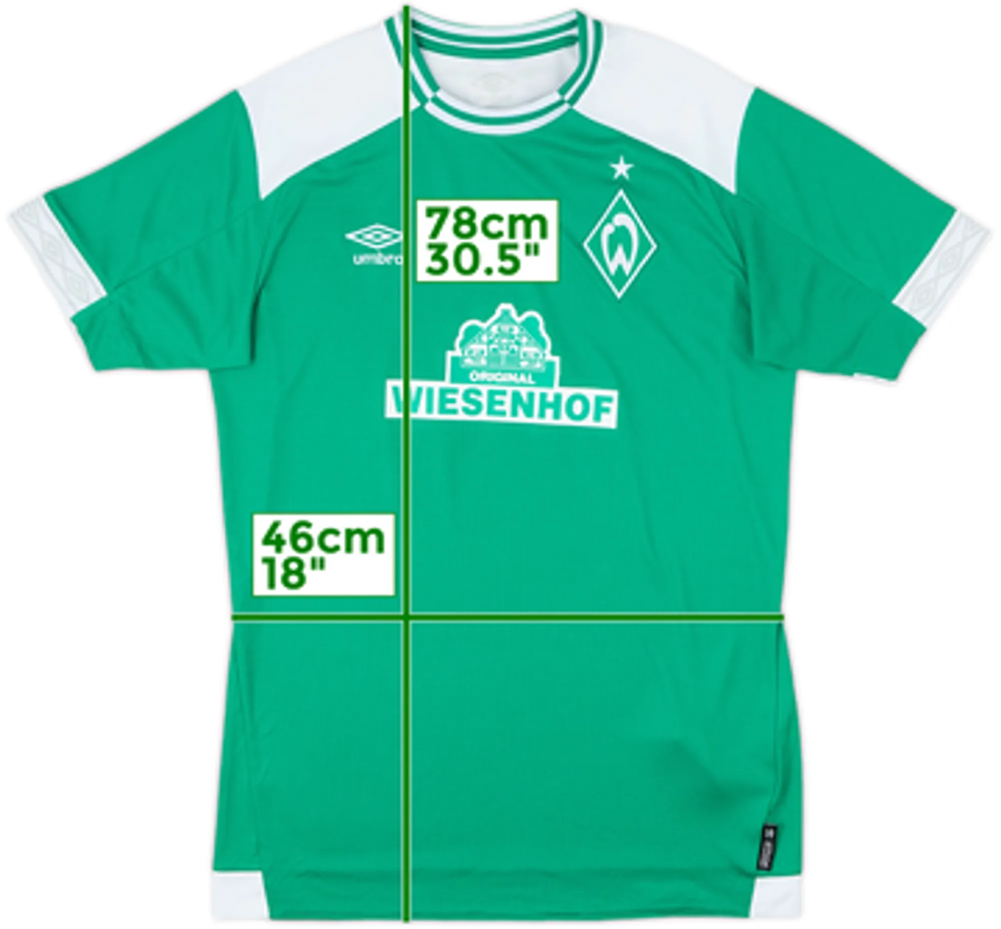 Umbro Werder Bremen Mens SS Home Shirt 2018/19