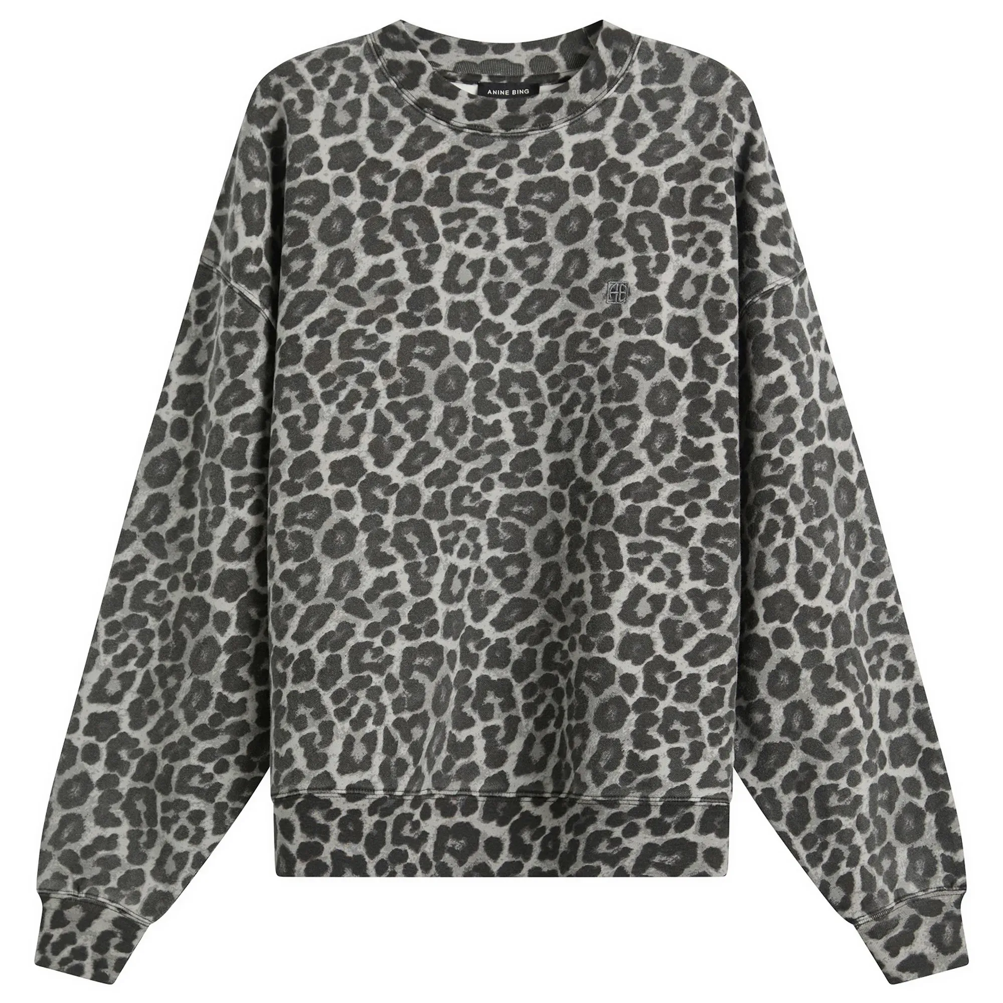 Anine Bing Women's Miles Leopard Sweatshirt