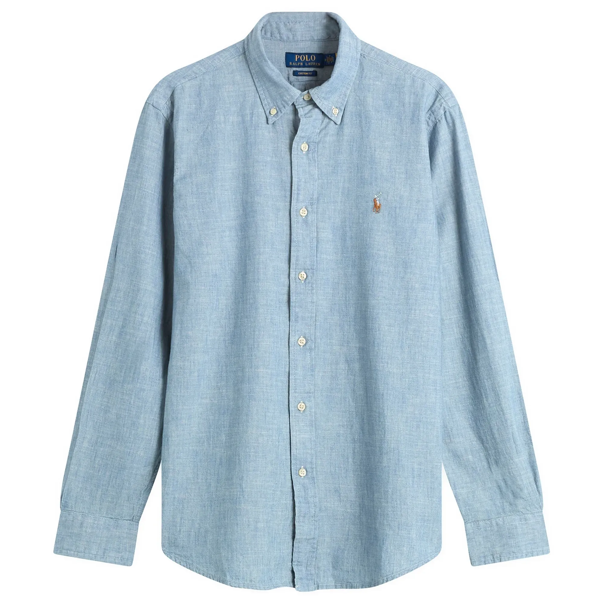 Polo Ralph Lauren Men's Button Down Chambray Shirt Blue Chambray