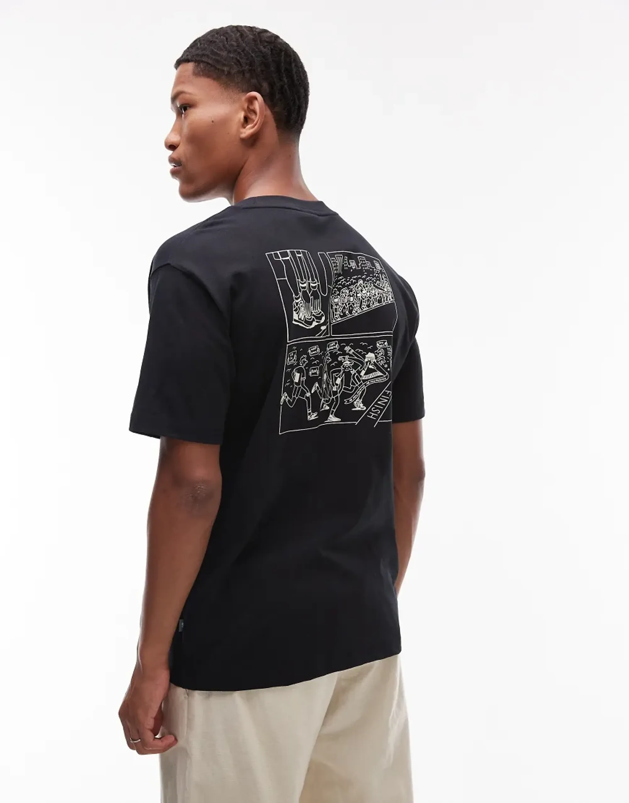 New Balance Men's Runners Arent Normal T-Shirt in Black Cotton