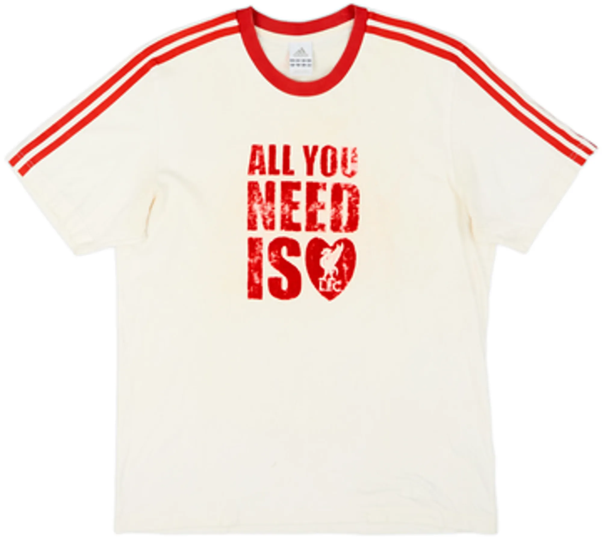 2008-09 Liverpool adidas Cotton Tee - 5/10 - (L)