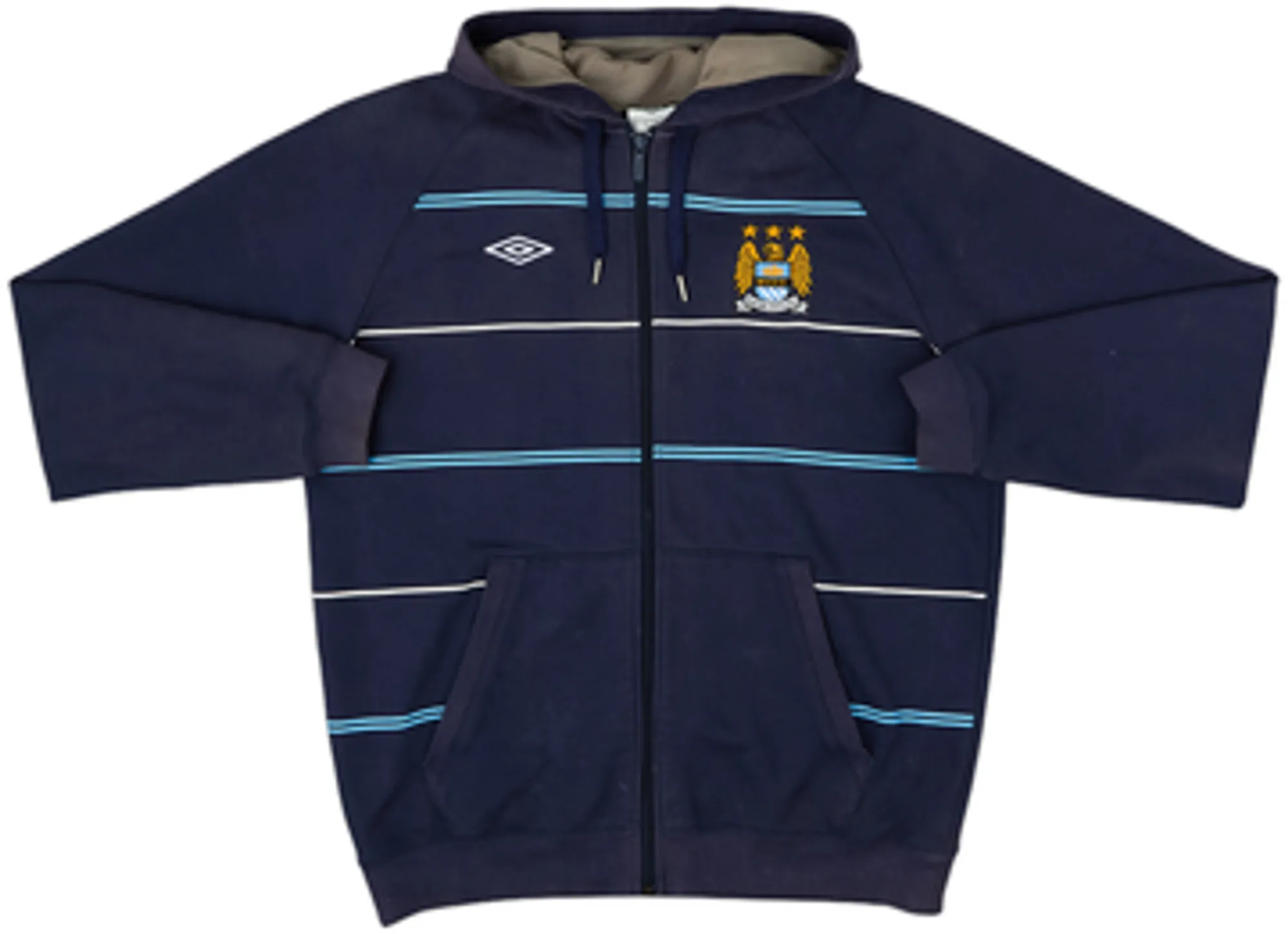 2012-13 Manchester City Umbro Hooded Track Jacket - 5/10 - (L)
