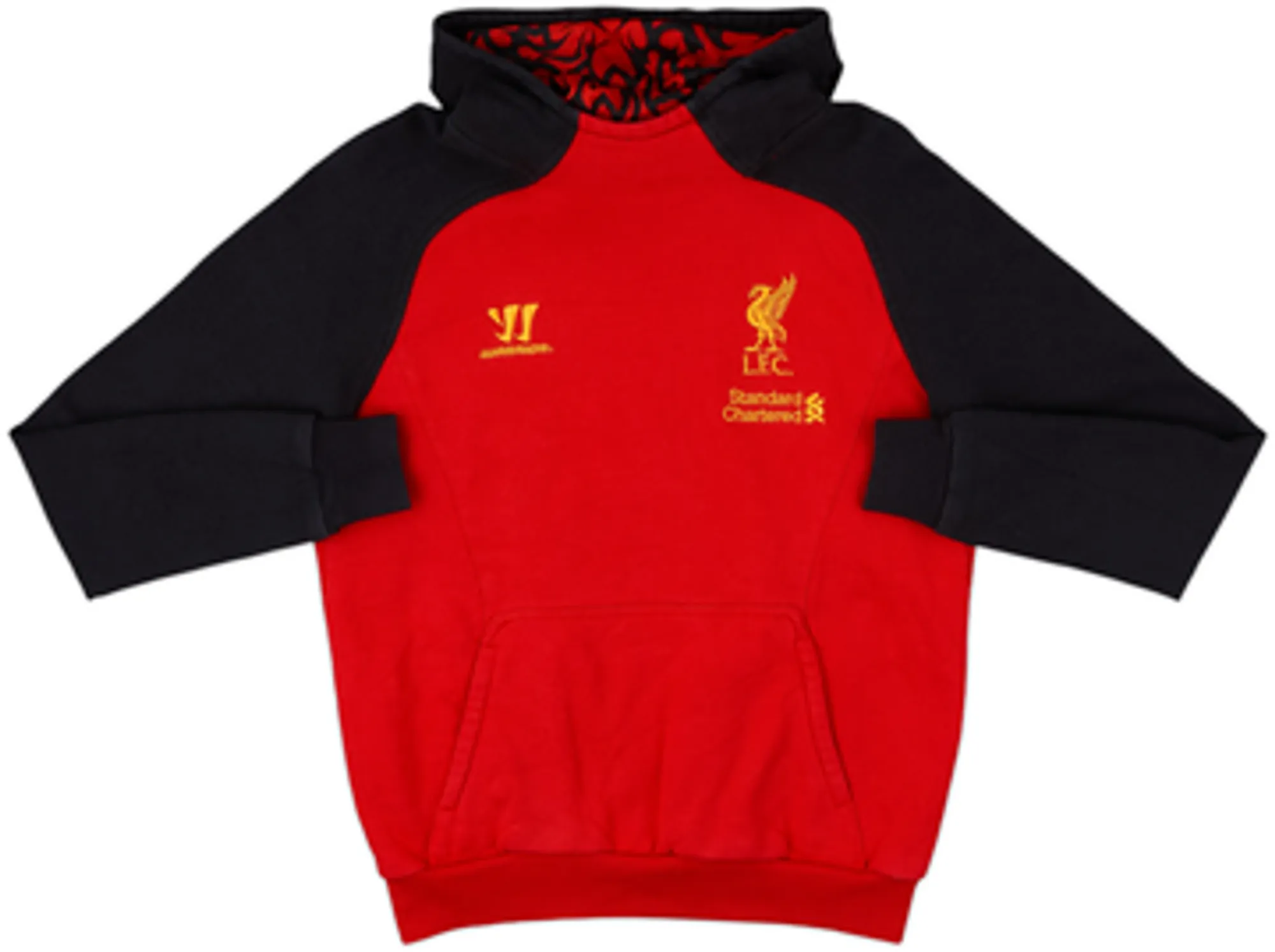 2012-13 Liverpool Warrior Hooded Sweat Top - 8/10 - (XL.Boys)