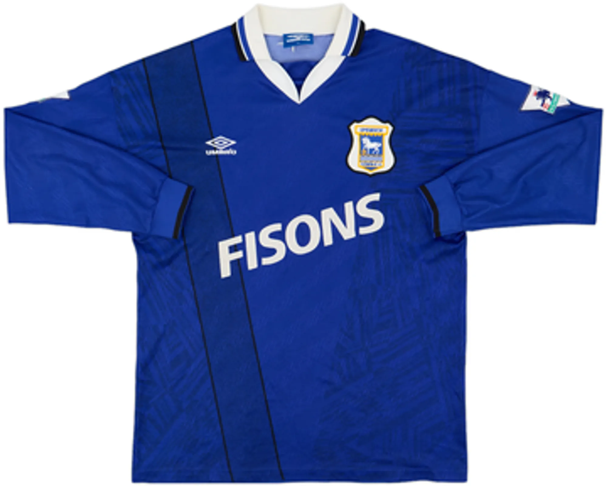 Umbro Ipswich Town Mens LS Player Issue Home Shirt 1994/95