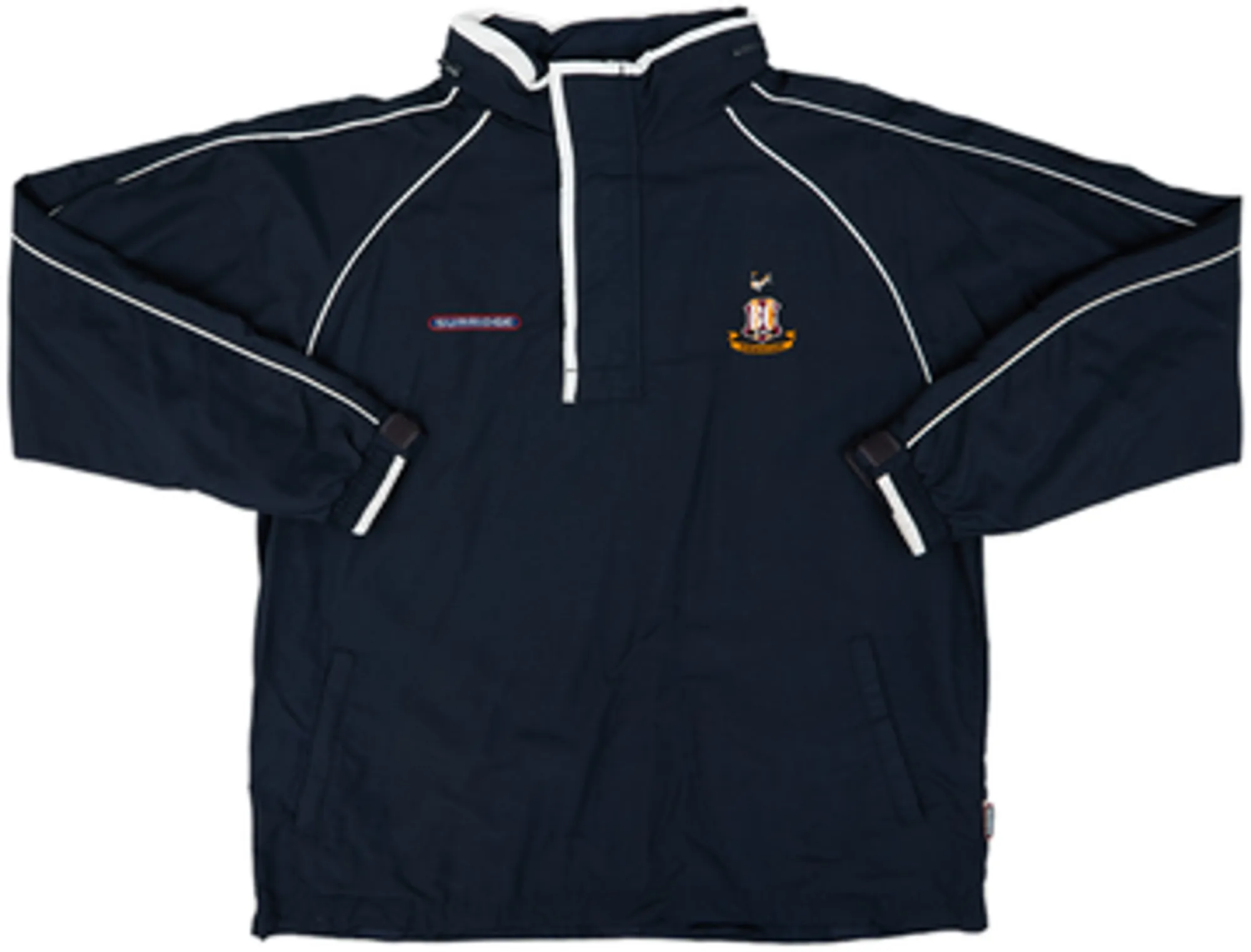 2005-06 Bradford City Surridge 1/4 Zip Rain Jacket - 8/10 - (L)