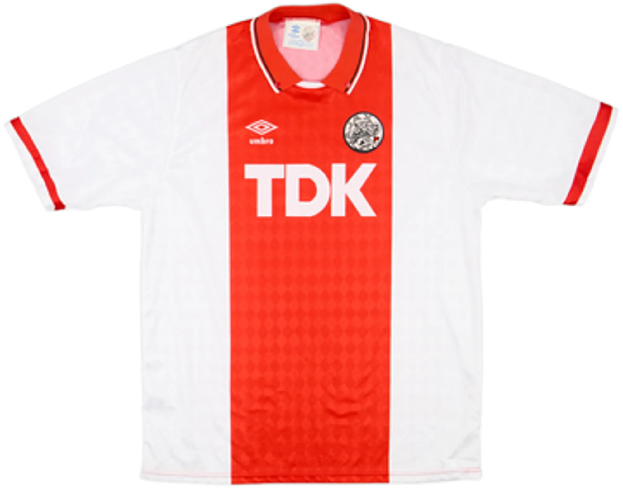 Umbro Ajax Mens SS Home Shirt 1989/91
