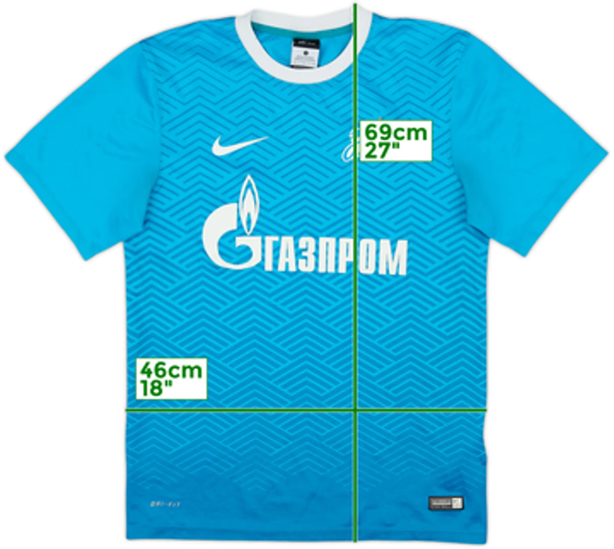 Nike Zenit Saint Petersburg Mens SS Home Shirt 2015/16