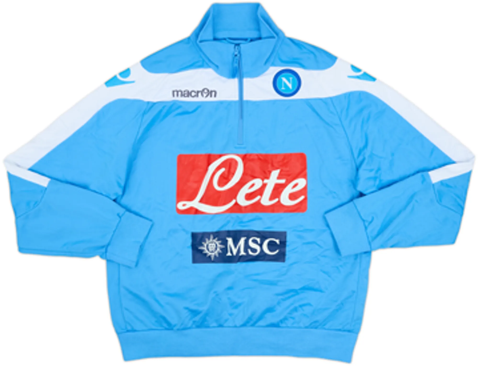 2012-13 Napoli Macron 1/4 Zip Drill Top - 5/10 - (XL)
