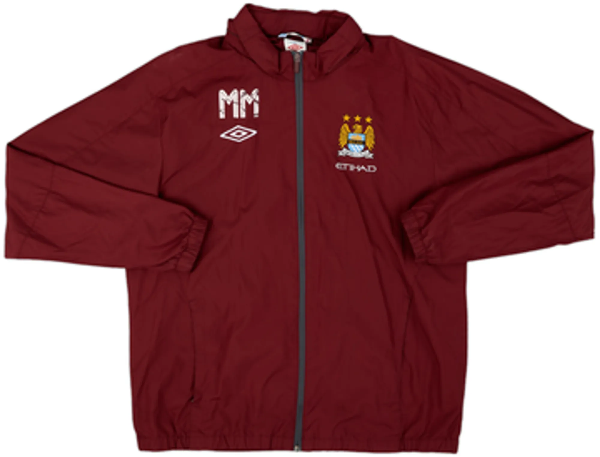 2012-13 Manchester City Umbro Staff Issue Hooded Rain Jacket MM - 6/10 - (L)