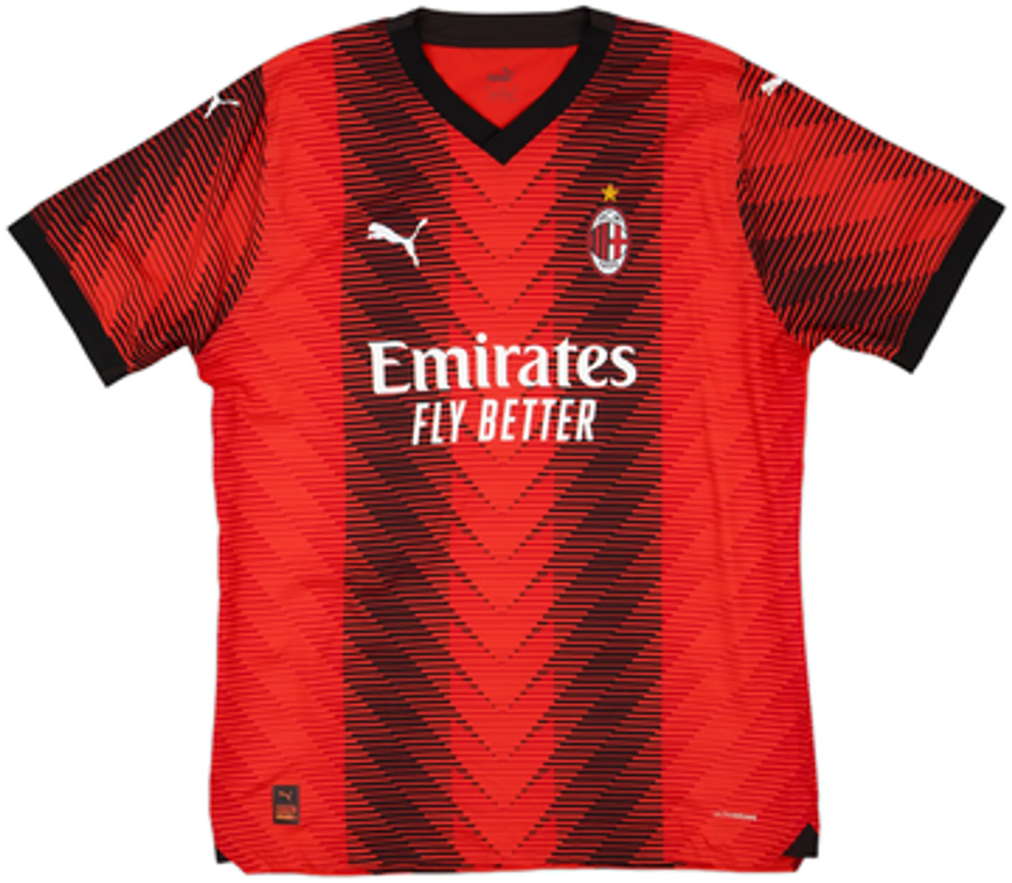 Puma AC Milan Mens SS Player Issue Home Shirt 2023/24