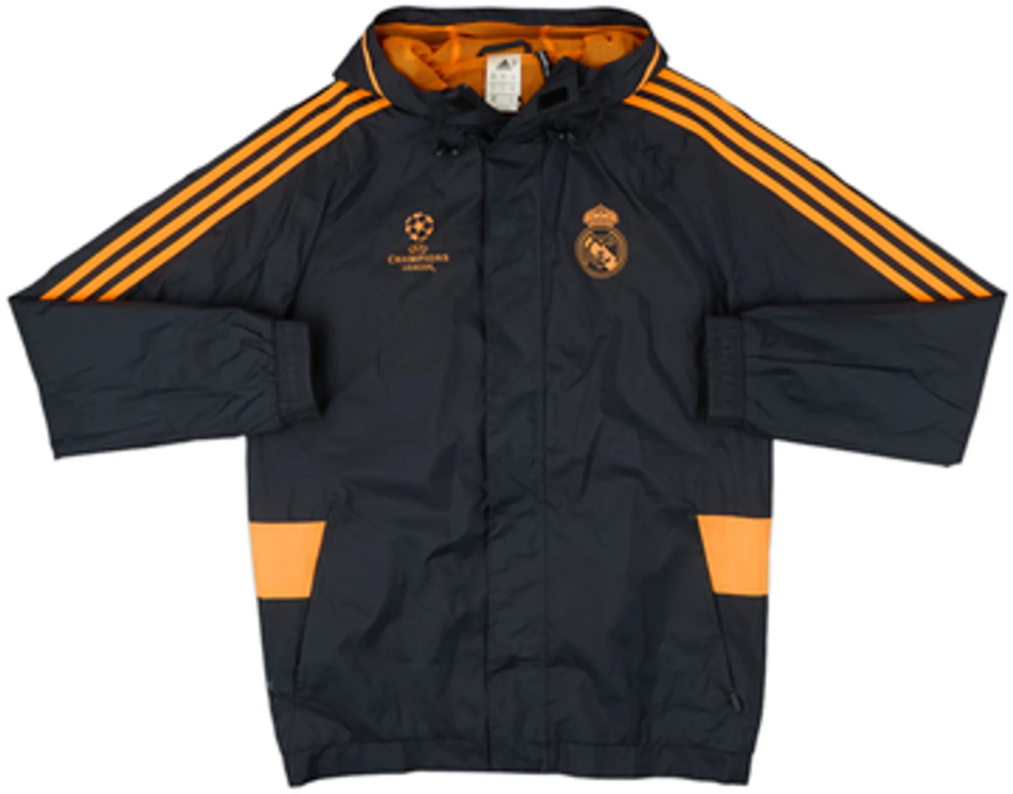 2013-14 Real Madrid adidas CL Hooded Rain Jacket - 5/10 - (M/L)