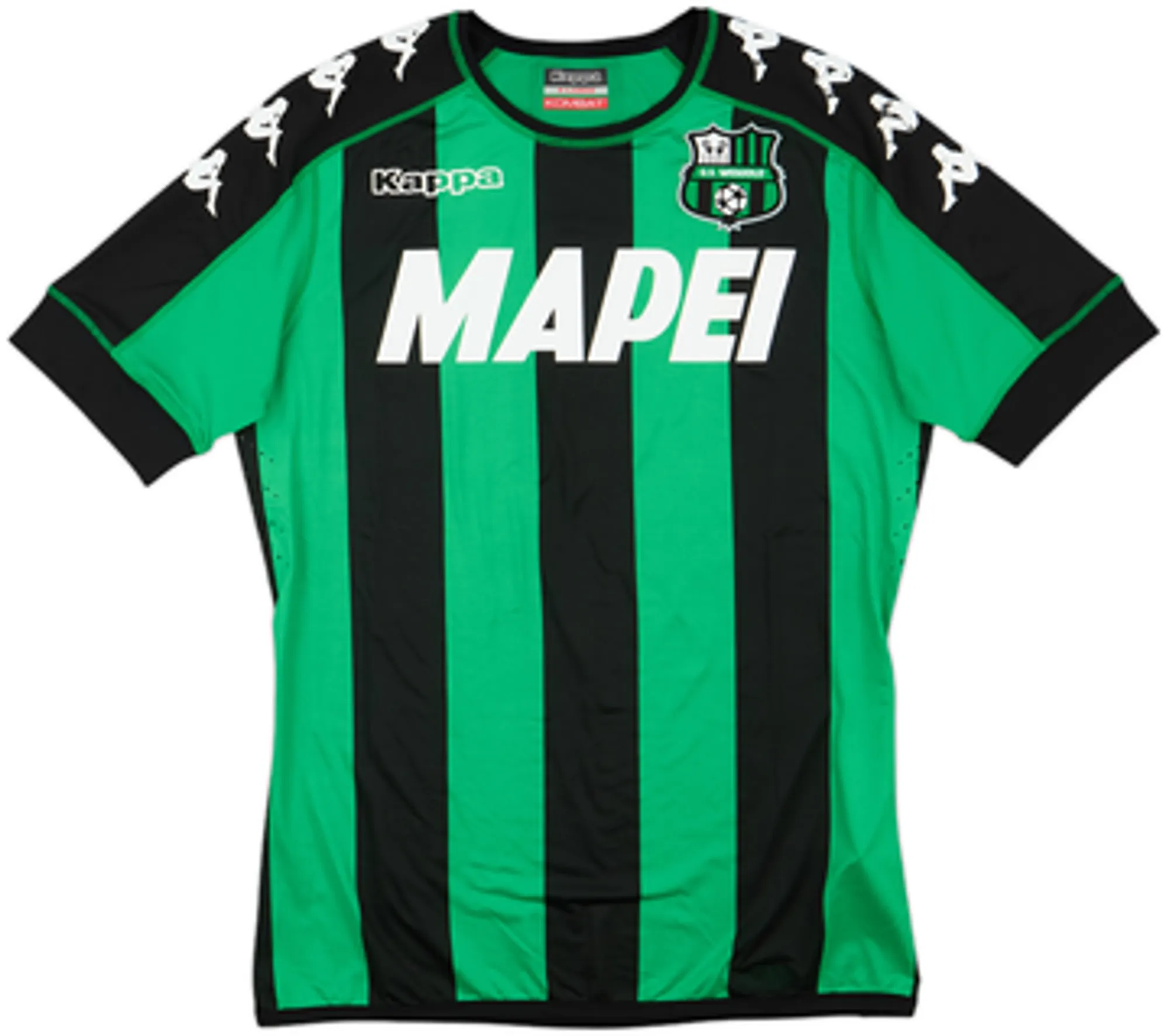 Kappa Sassuolo Mens SS Player Issue Home Shirt 2017/18