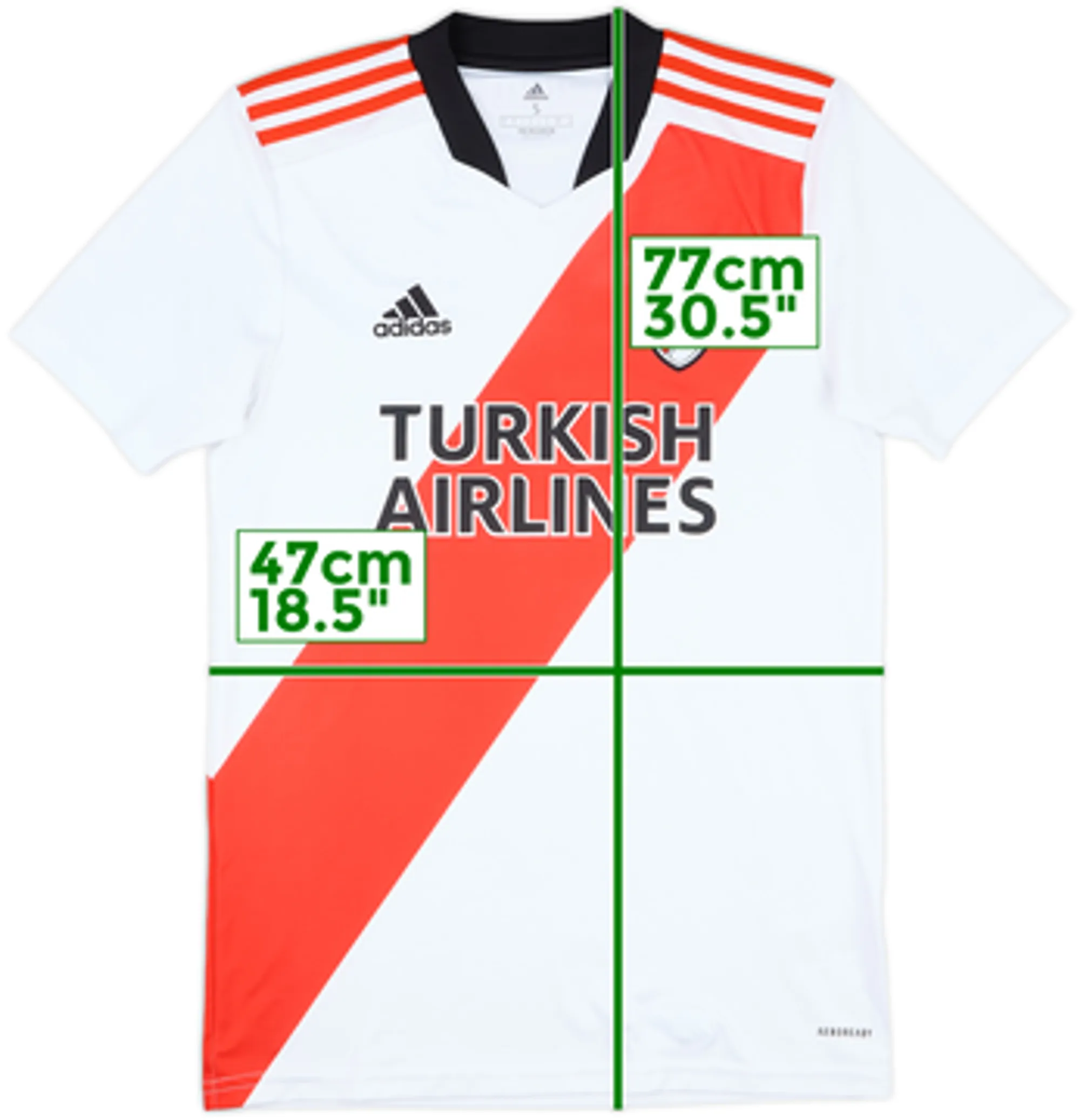 adidas River Plate Mens SS Home Shirt 2021/22