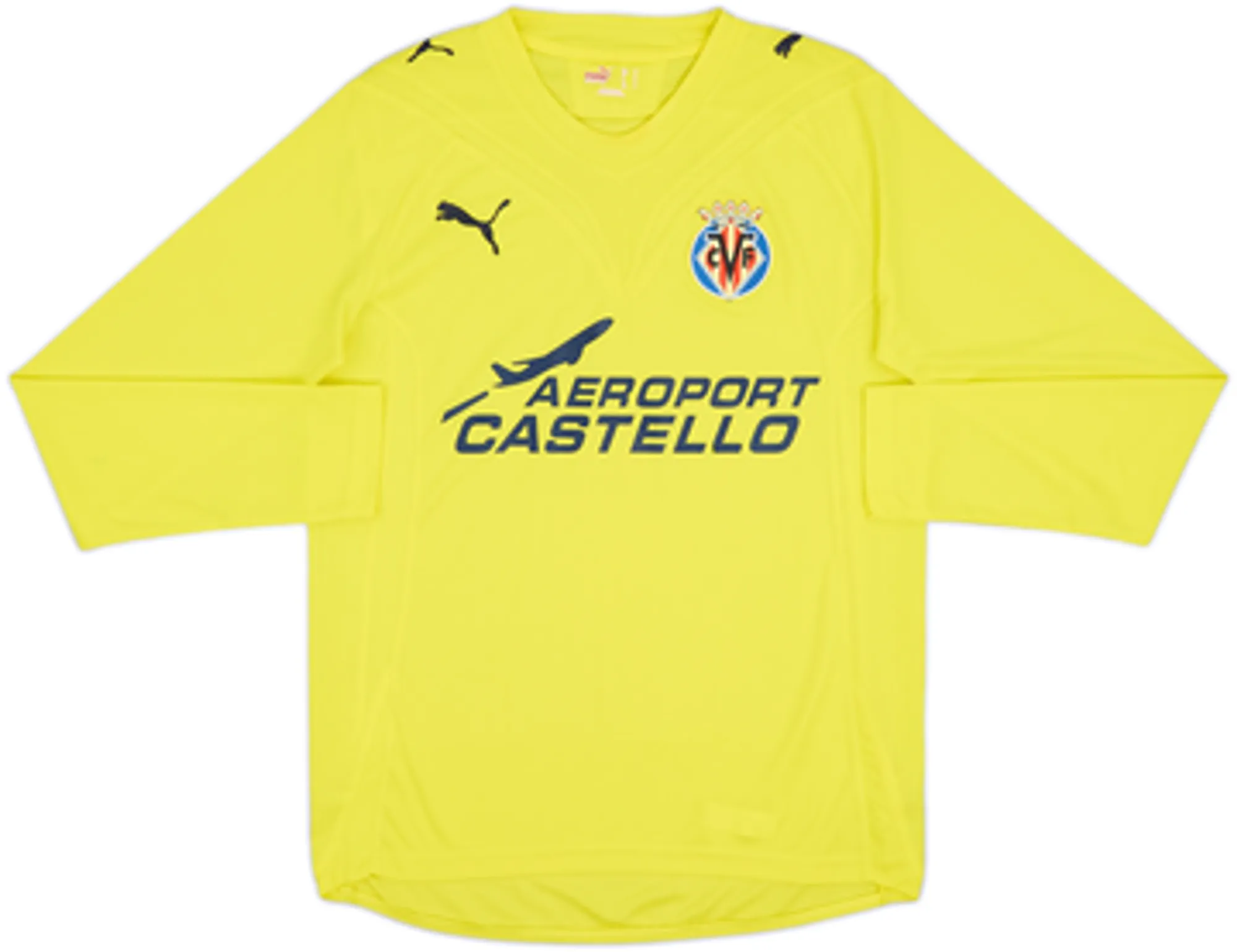 Puma Villarreal Mens LS Home Shirt 2009/10