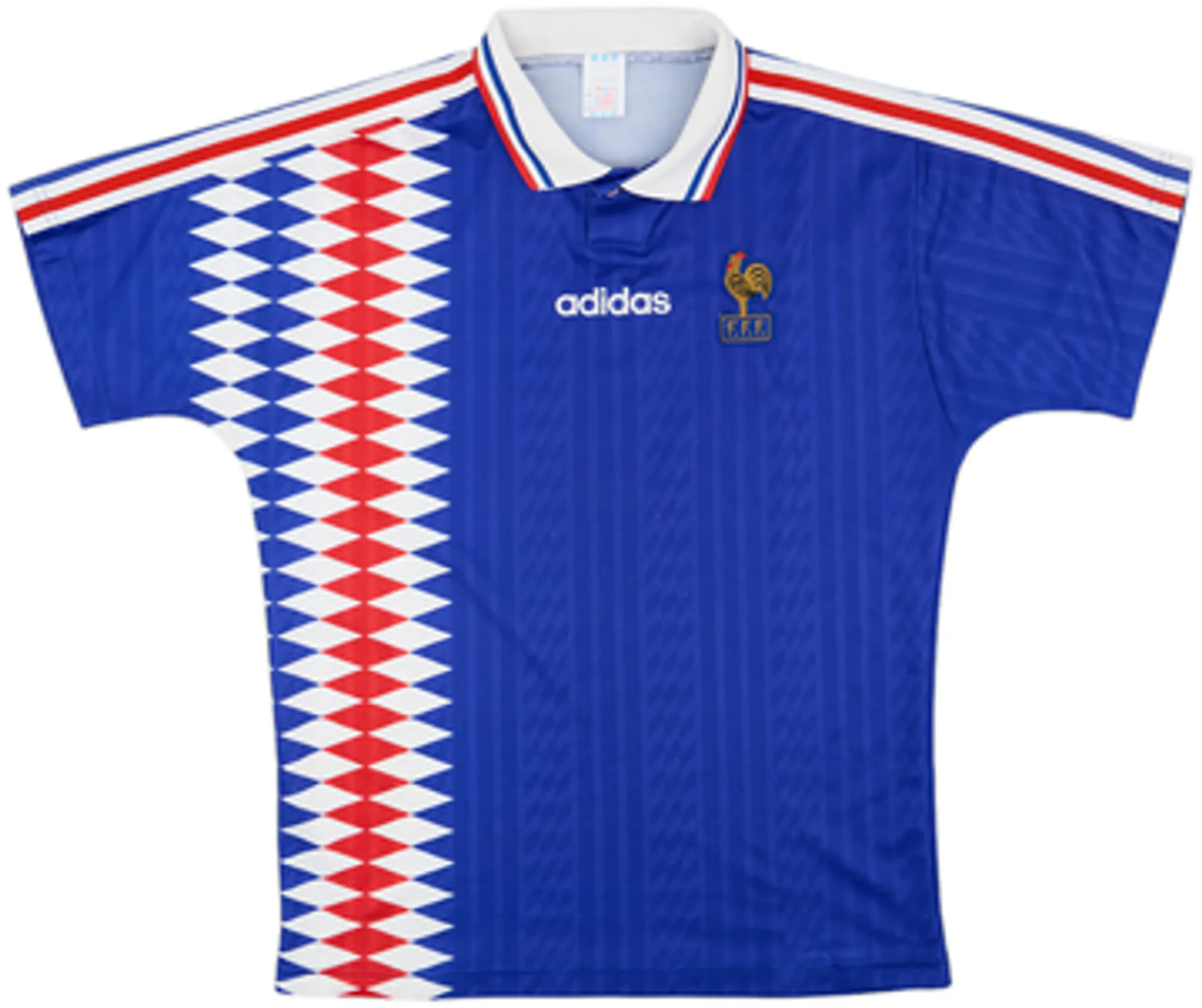 adidas France Mens SS Home Shirt 1994