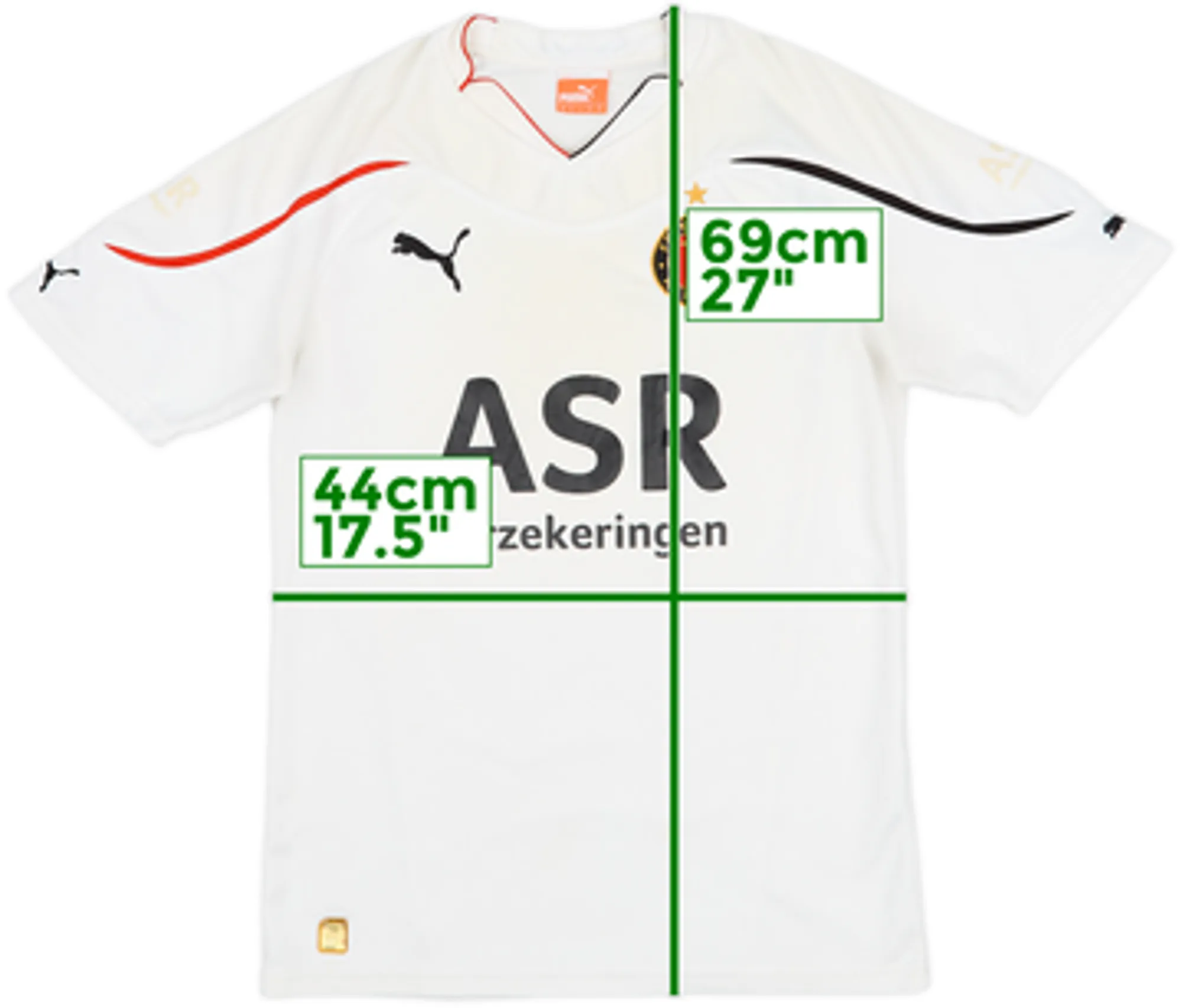 Puma Feyenoord Mens SS Away Shirt 2010/11