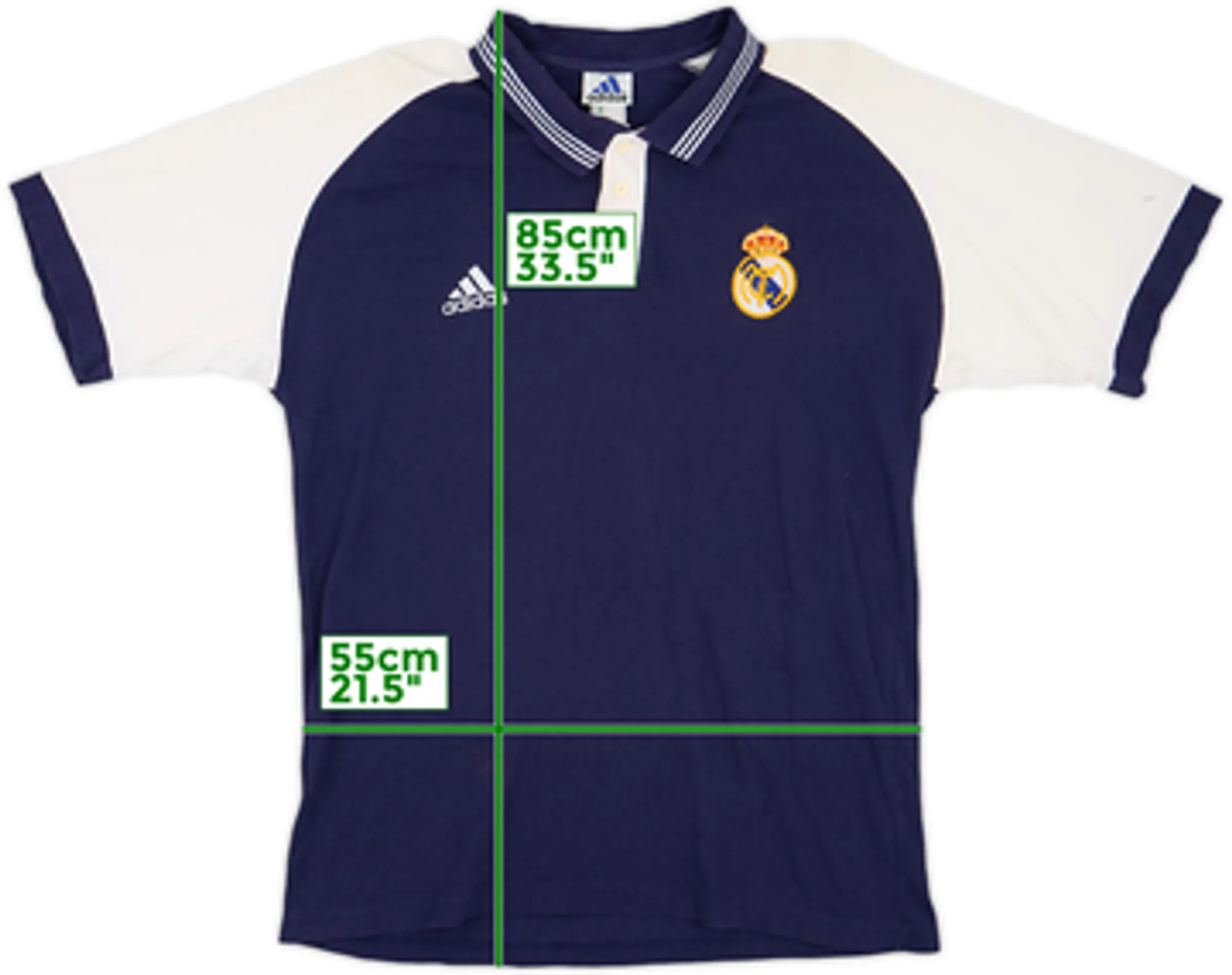 adidas Real Madrid Mens SS Home Shirt 1998/00