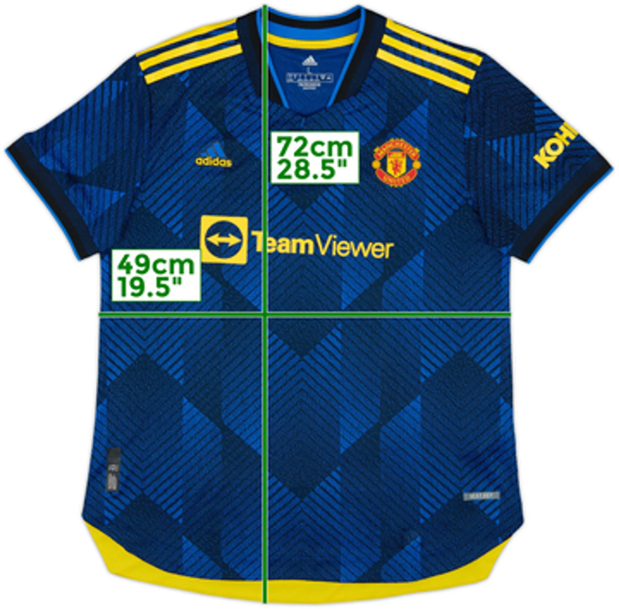 adidas Manchester United Womens SS Player Issue Third Shirt 2021/22