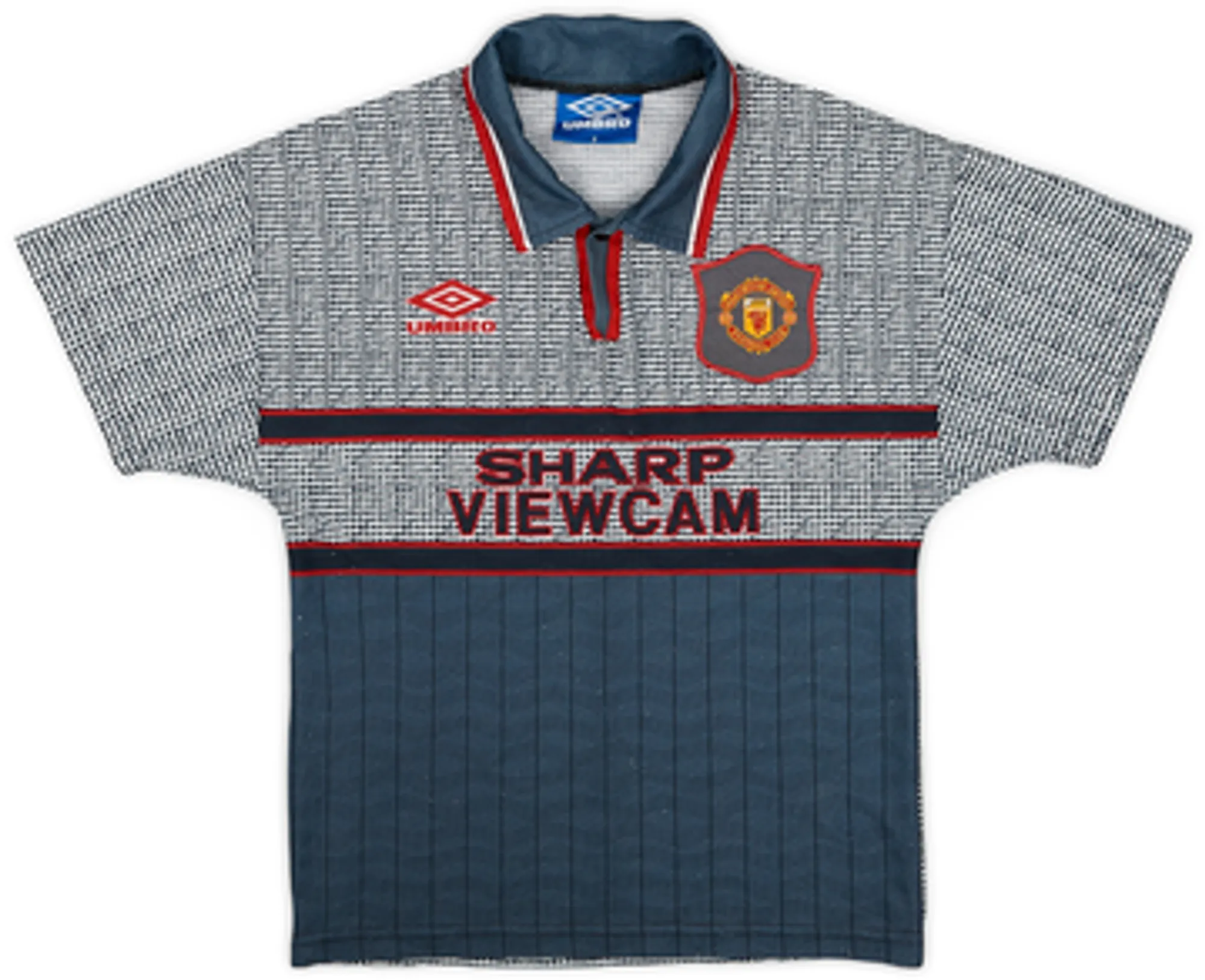 Umbro Manchester United Boys SS Away Shirt 1995/96