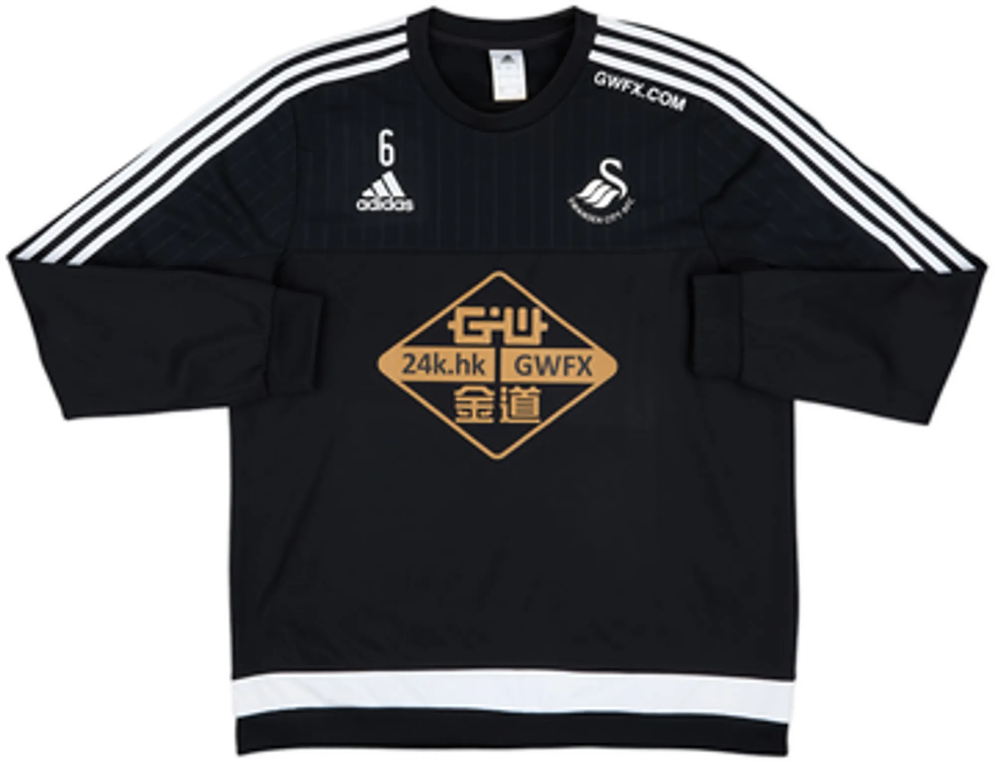 adidas Swansea City Mens SS Player Issue Home Shirt 2015/16
