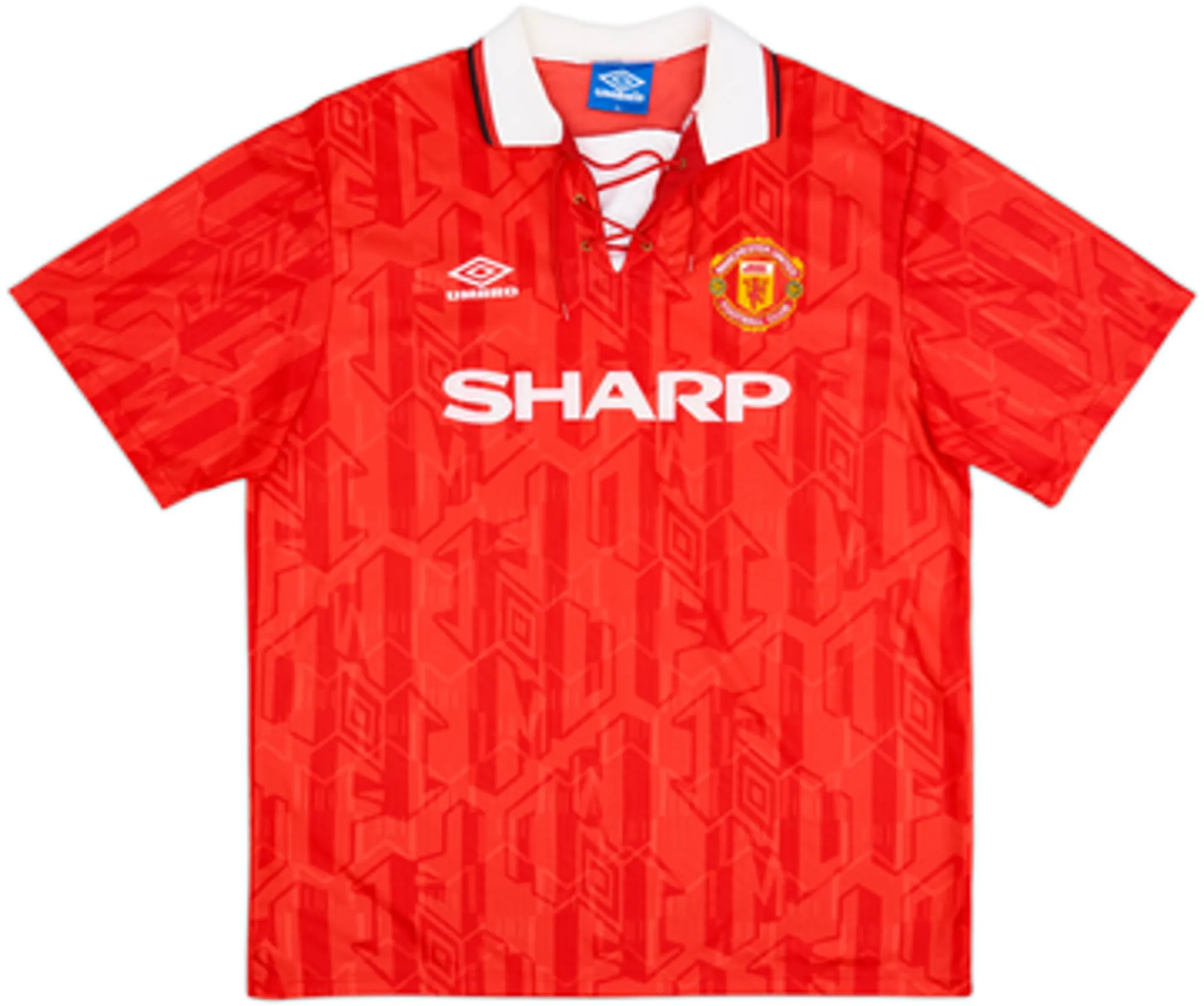 Umbro Manchester United Mens SS Home Shirt 1992/94
