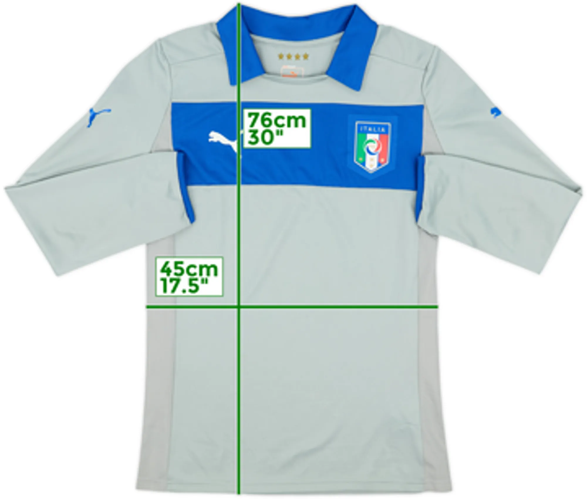 Puma Italy Mens LS Goalkeeper Home Shirt 2012
