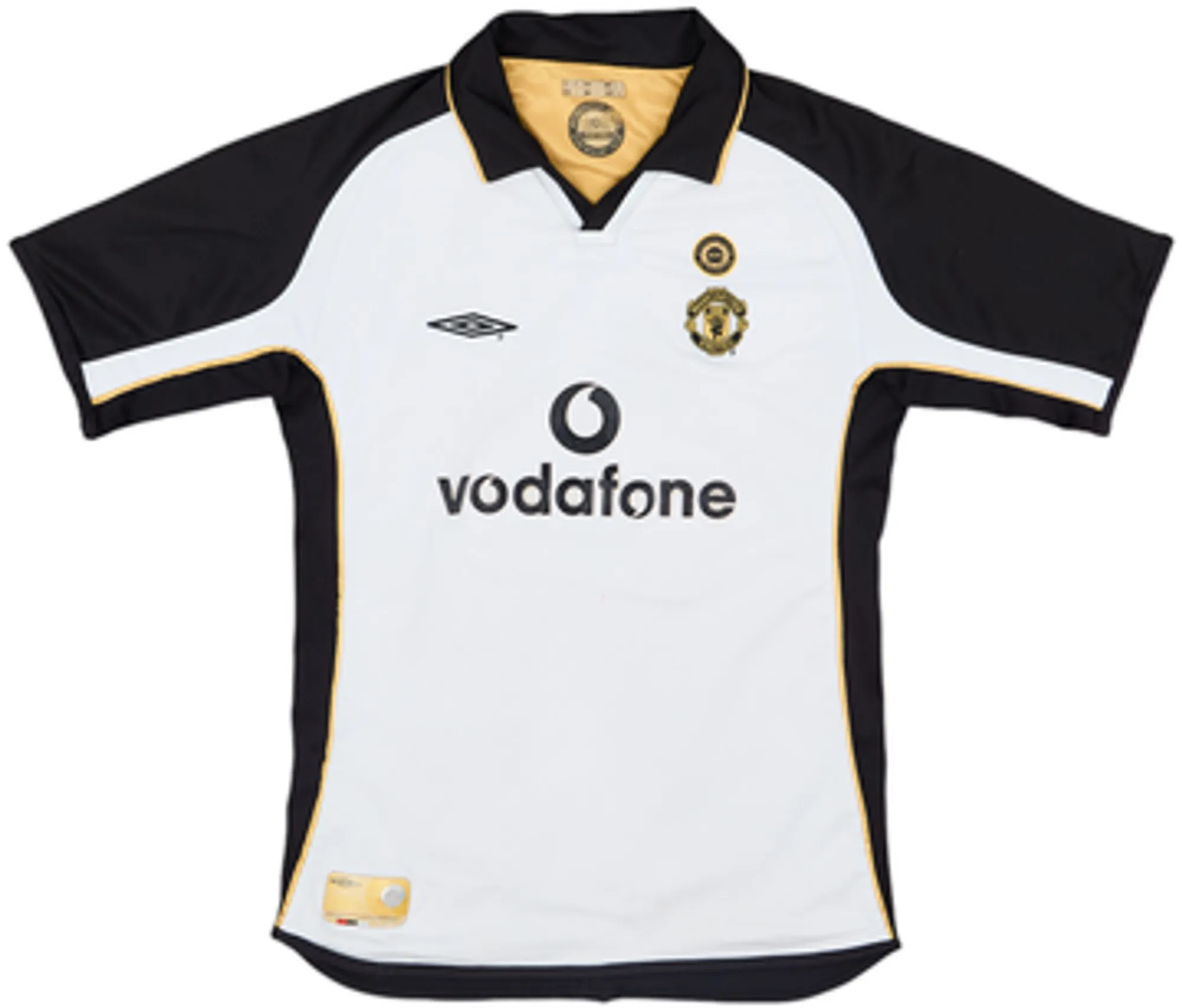 Umbro Manchester United Boys SS Away Shirt 2001/02