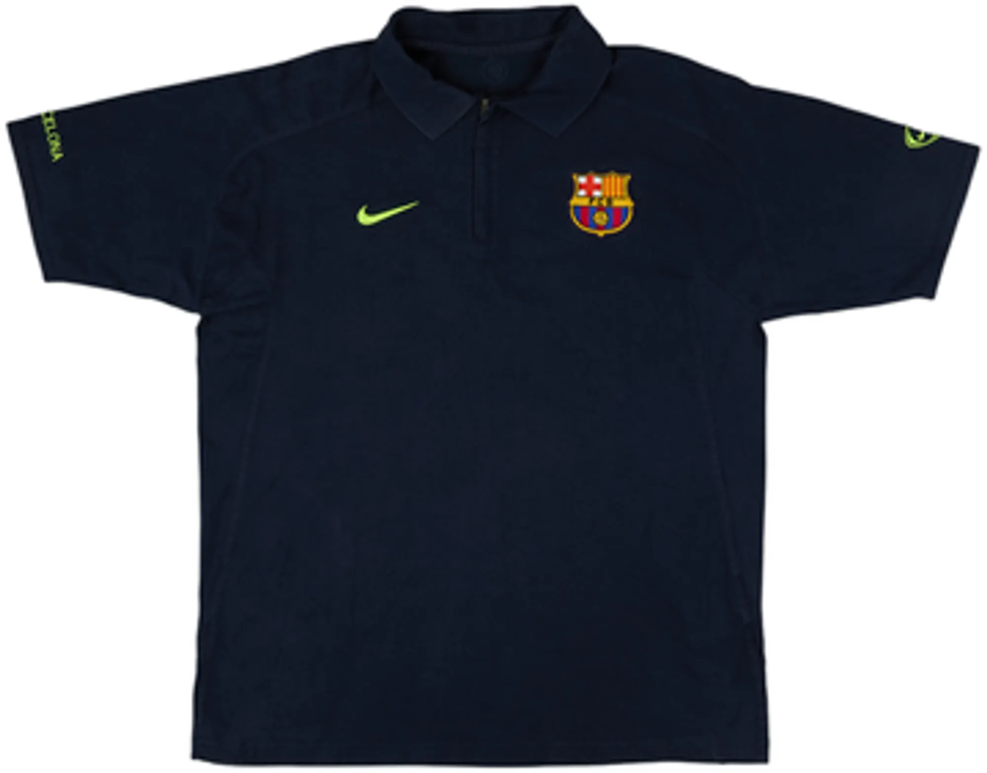 2005-06 Barcelona Nike 1/4 Zip Polo Shirt - 7/10 - (XL)