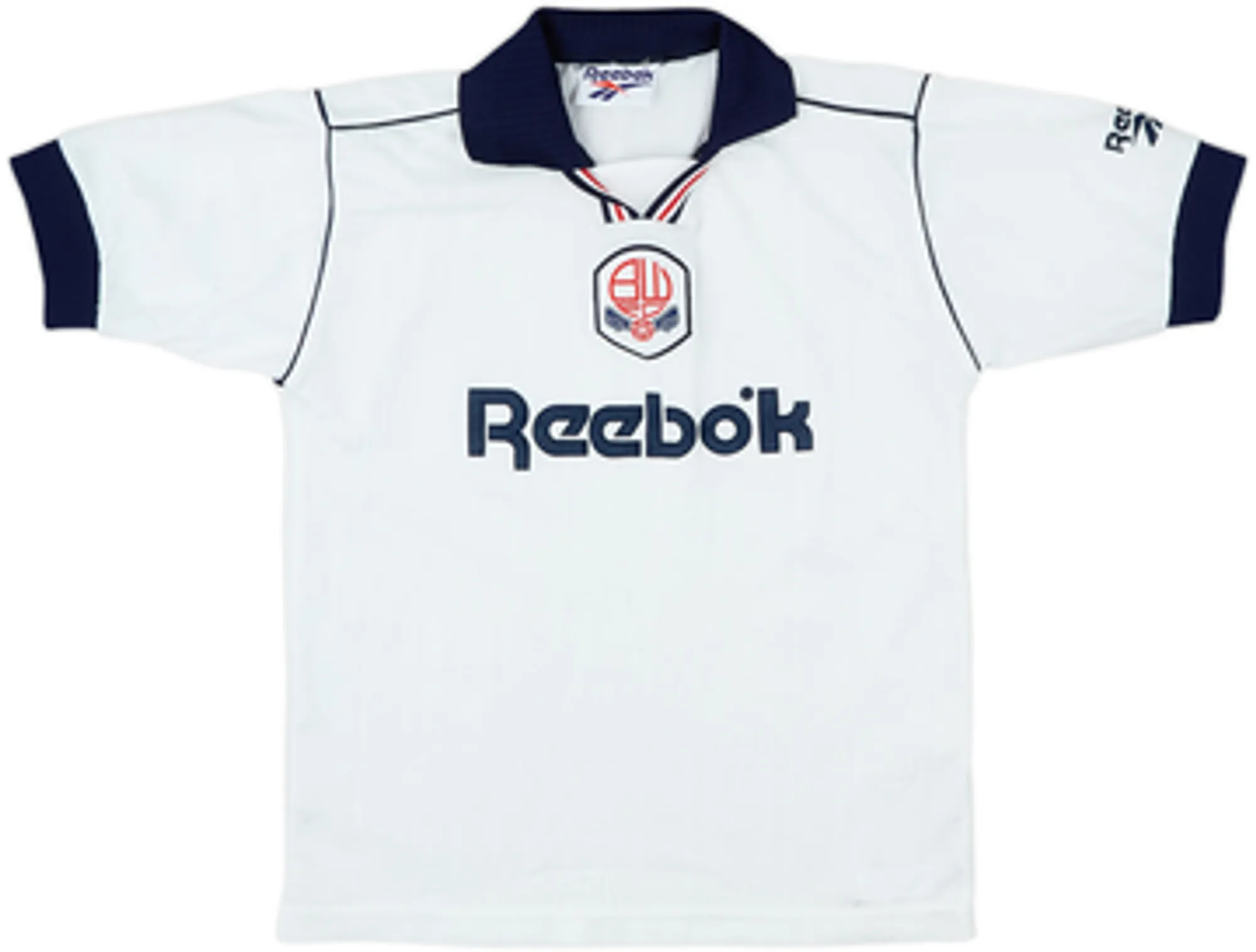 Reebok Bolton Wanderers Boys SS Home Shirt 1995/97