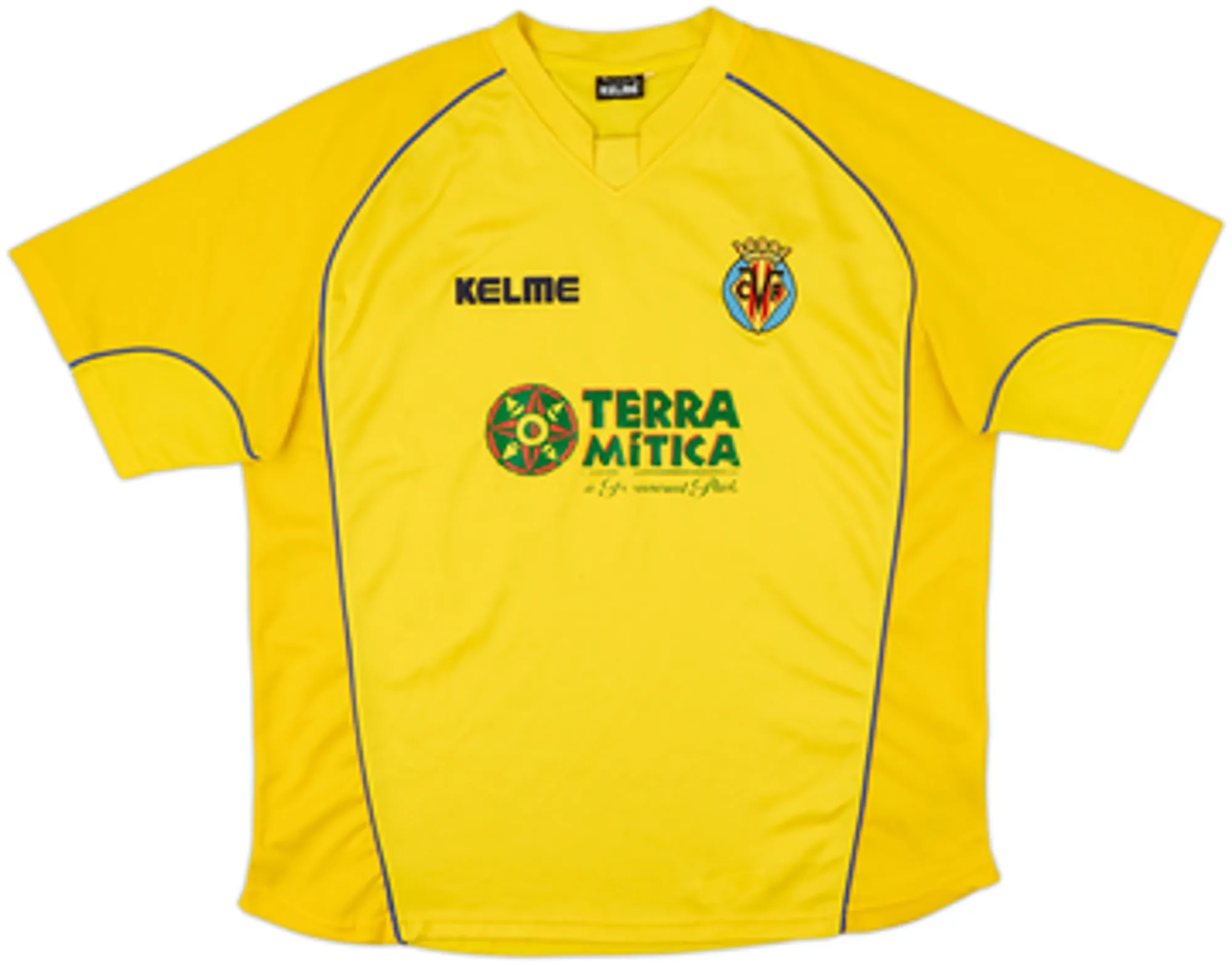 Kelme Villarreal Mens SS Home Shirt 2003/04