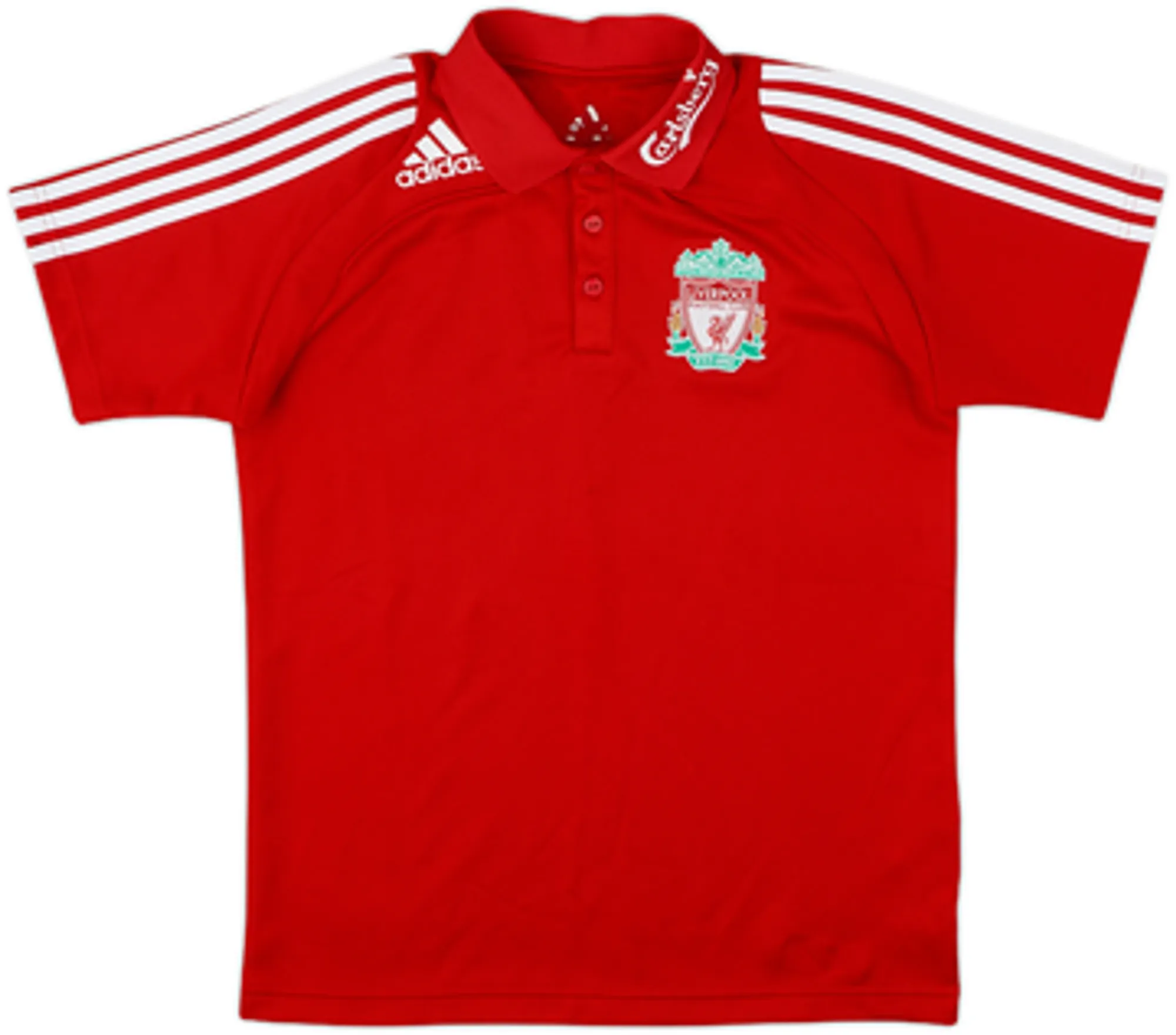2008-09 Liverpool adidas Polo Shirt - 8/10 - (L.Boys)