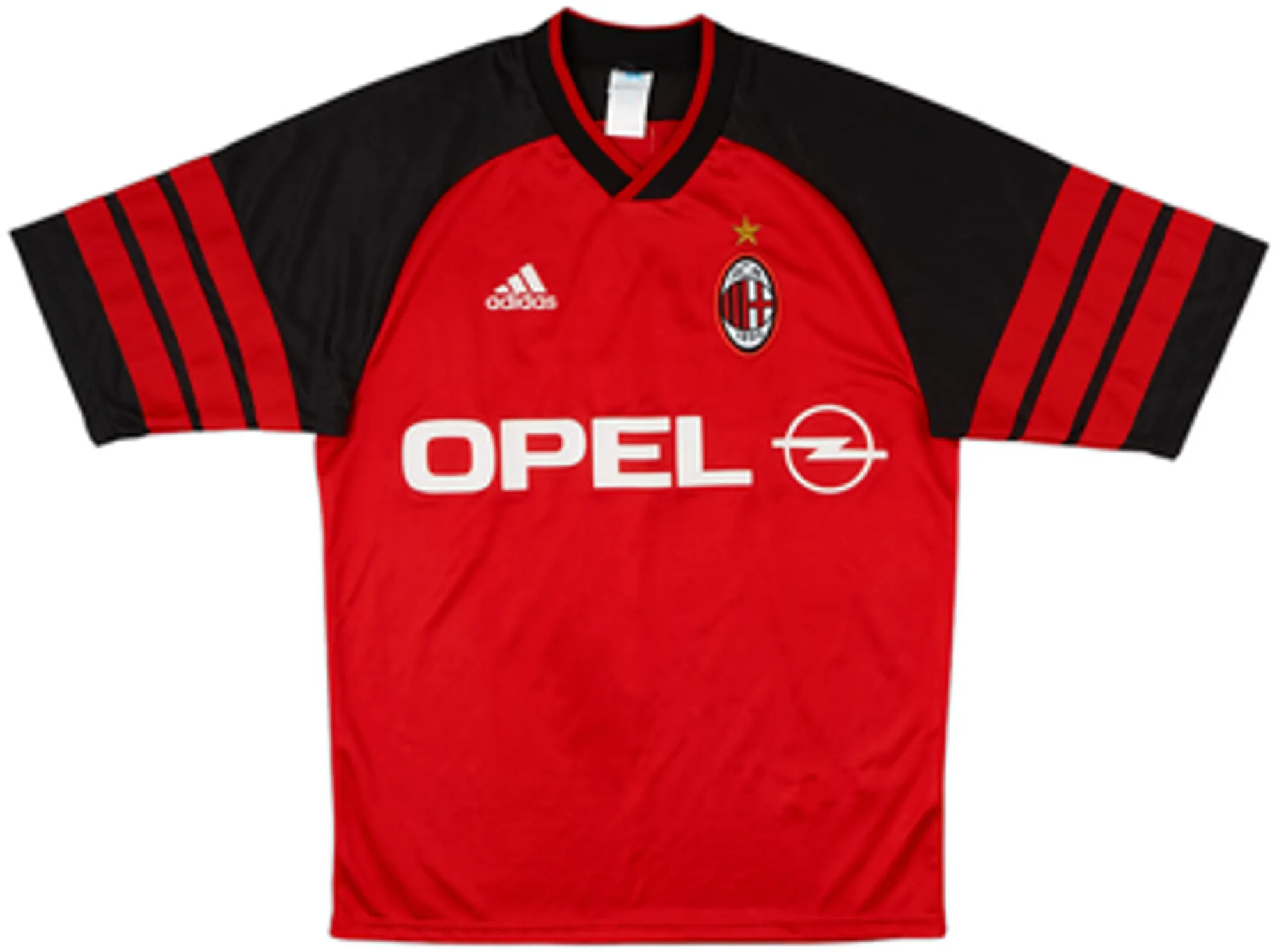 adidas AC Milan Mens SS Home Shirt 1998/99