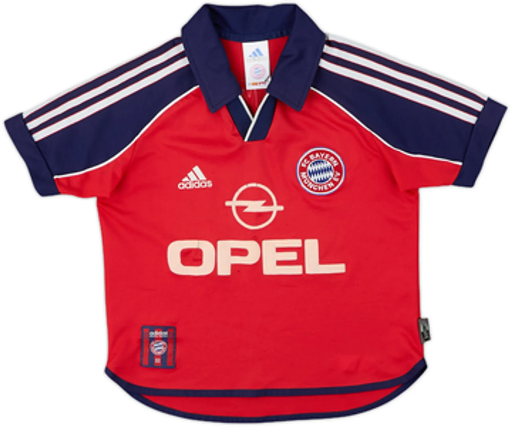 adidas Bayern Munich Boys SS Home Shirt 1999/01