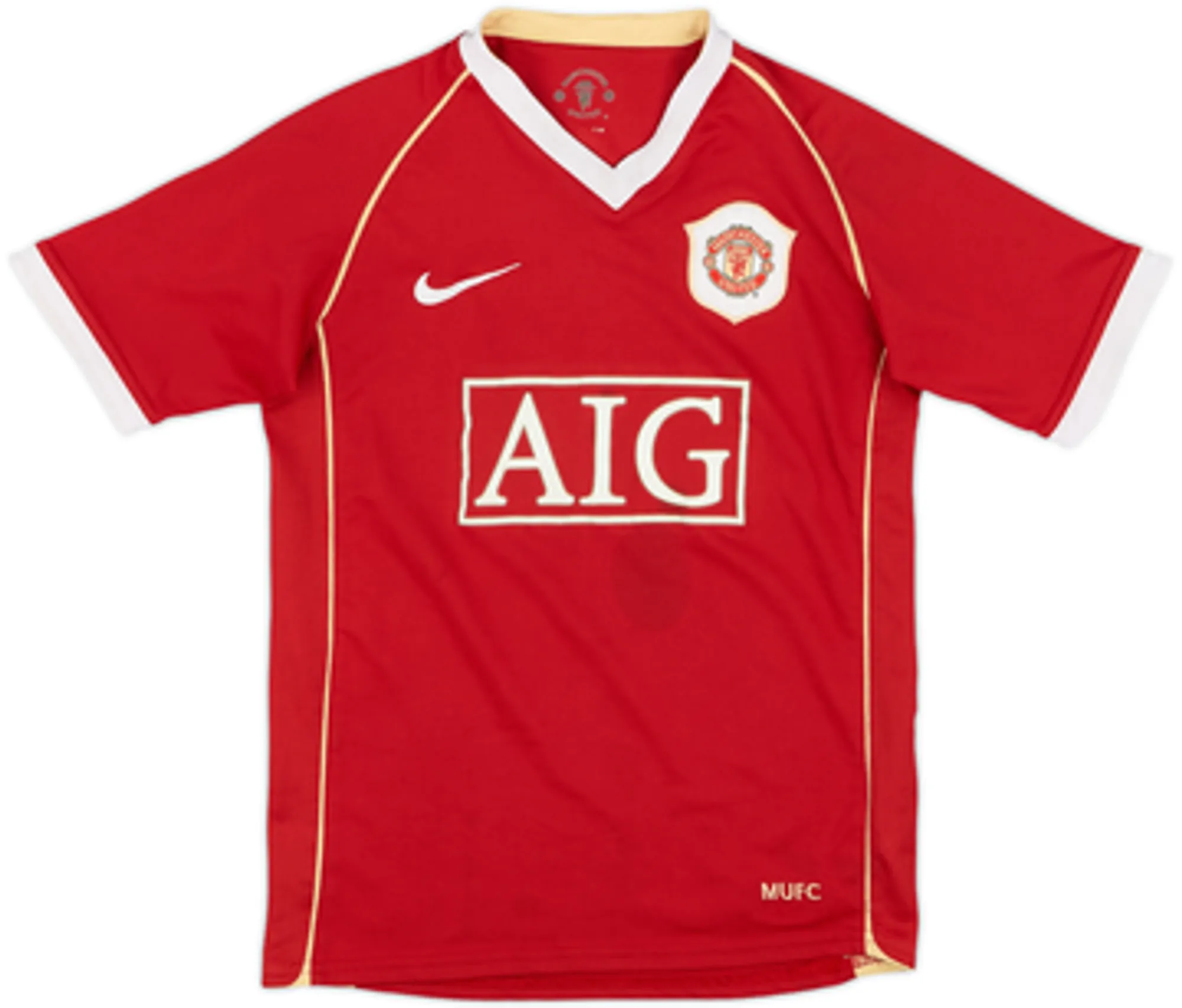 Nike Manchester United Boys SS Home Shirt 2006/07