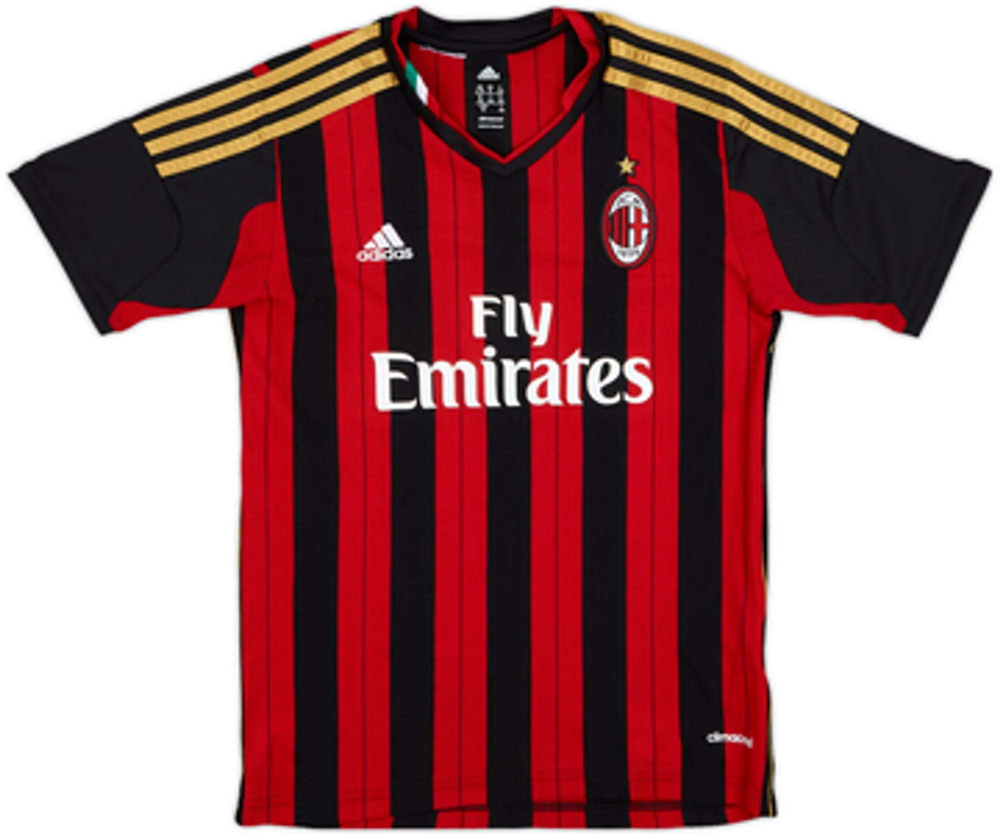 adidas AC Milan Boys SS Home Shirt 2013/14