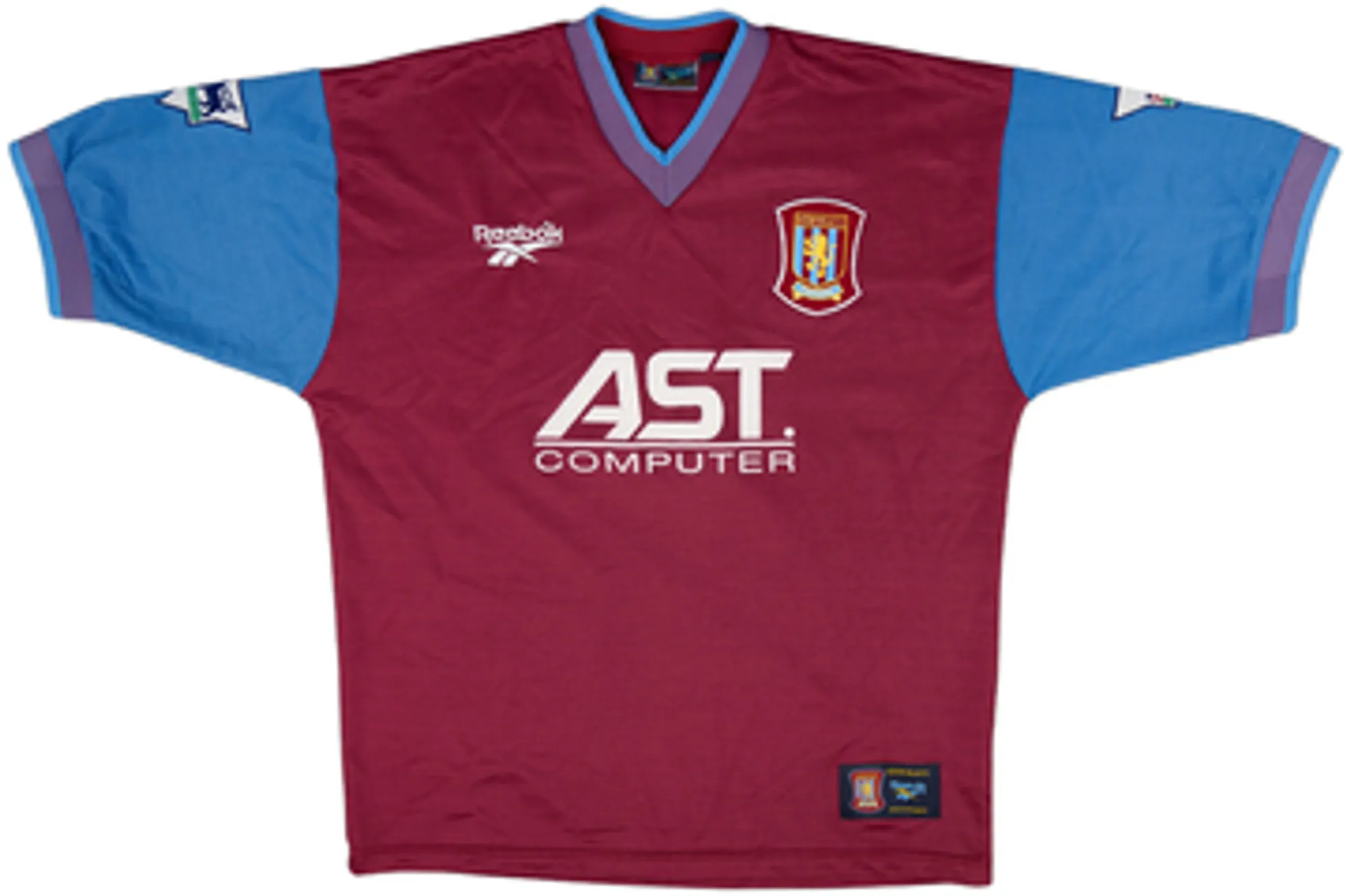Reebok Aston Villa Mens SS Home Shirt 1997/98