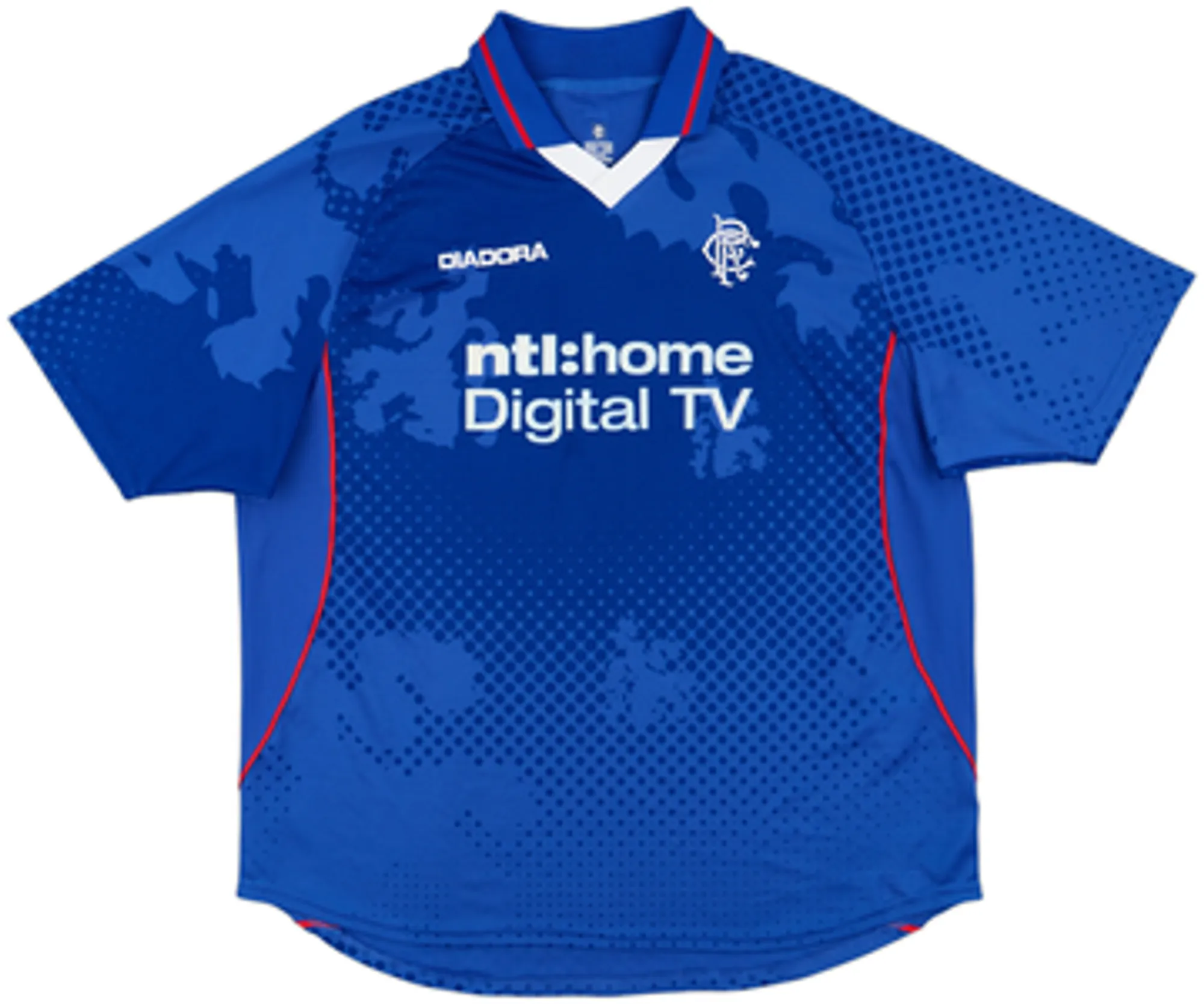 Diadora Rangers Mens SS Home Shirt 2002/03