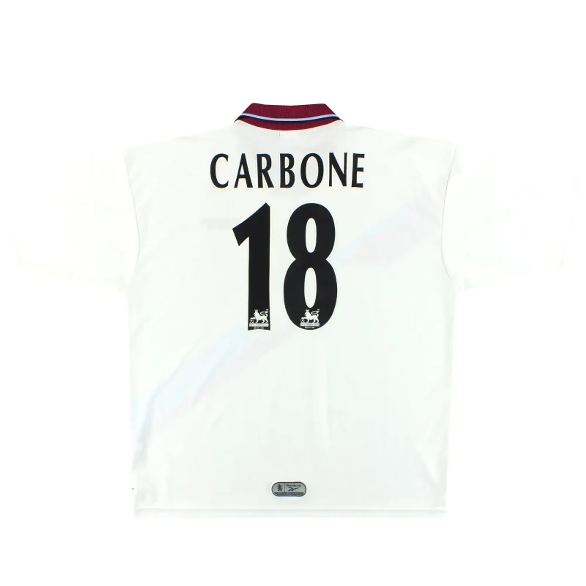 1999-00 Aston Villa Fila 'FA Cup Final' Away Shirt Carbone #18 XL - Aston Villa / Excellent
